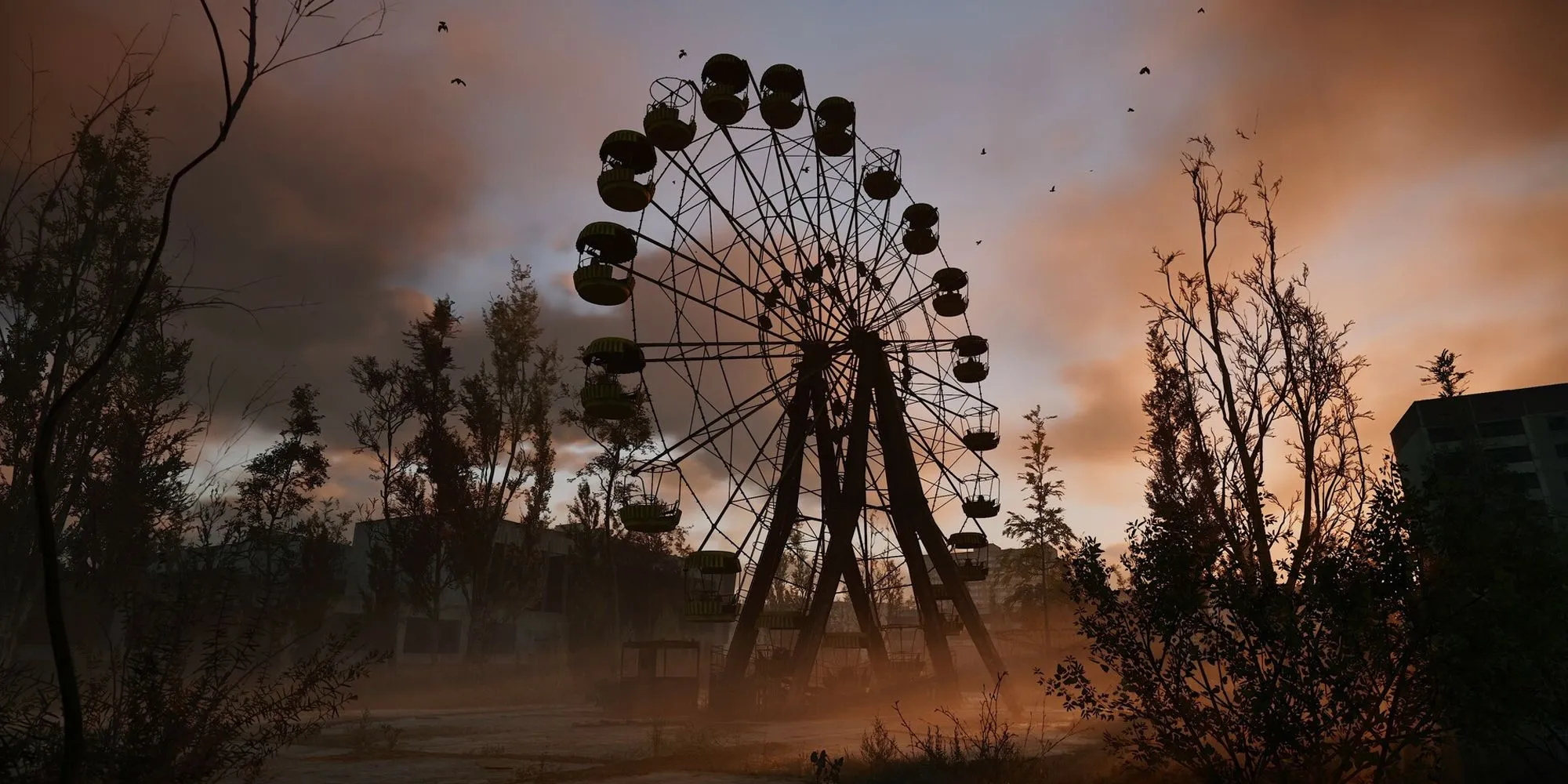 Vòng đu quay Pripyat biểu tượng trong game Stalker 2