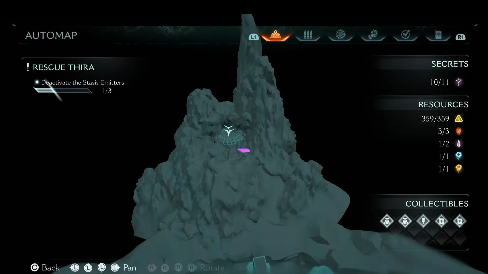 Wraithstone thứ hai trên núi xa sau khi tiêu diệt quỷ khổng lồ trong Chương 14 Tháp Nerathul, Doom The Dark Ages