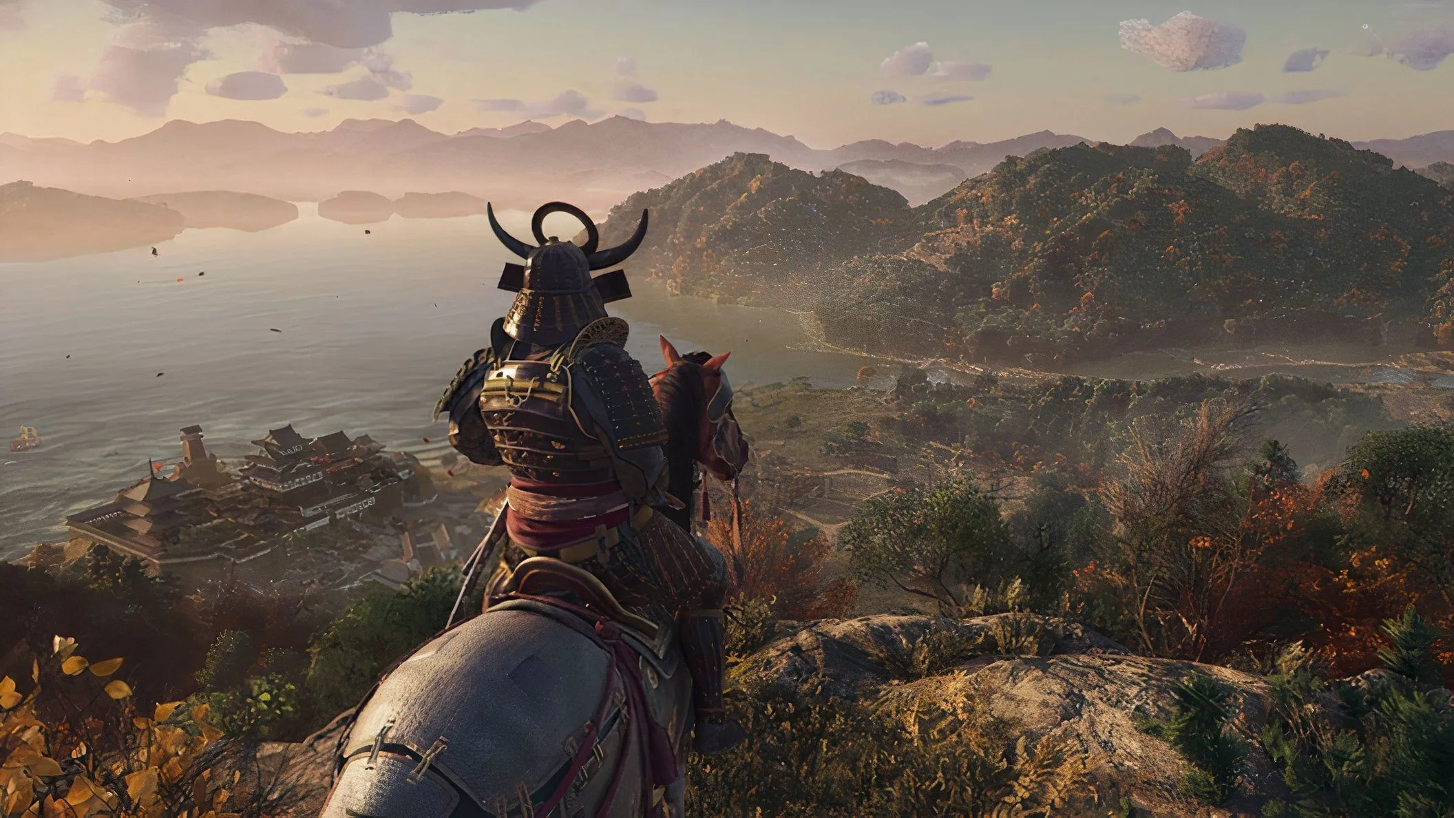 Yasuke cưỡi ngựa khám phá thế giới rộng lớn trong Assassin's Creed Shadows với đồ họa ấn tượng