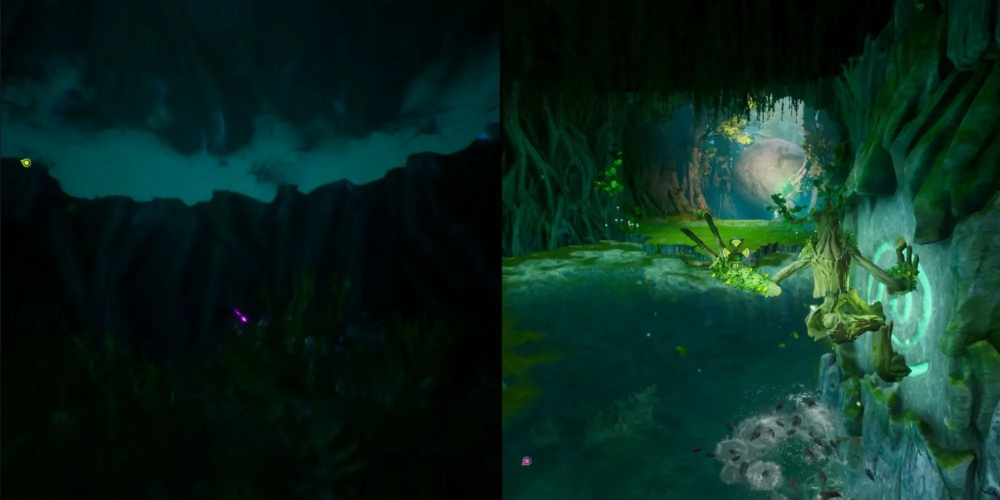 Zoe Mộc Tinh đu bám tường và Mio Khỉ Đột phá đất trong màn chơi The Underlands