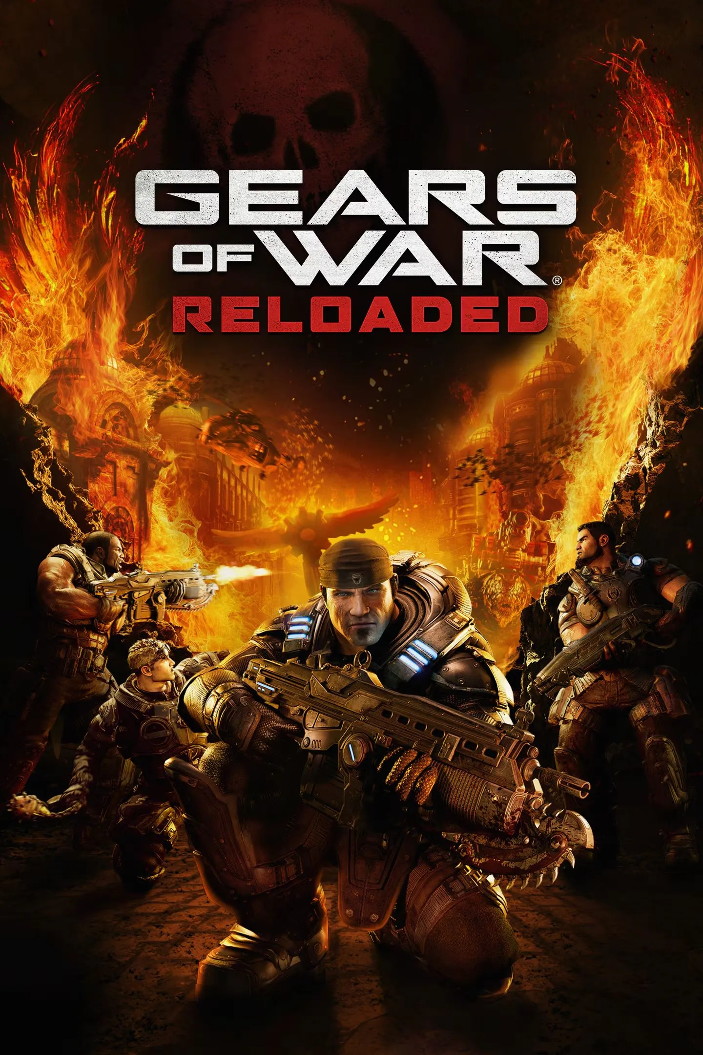 Ảnh bìa chính thức của tựa game Gears of War: Reloaded, phiên bản làm lại sắp ra mắt năm 2025
