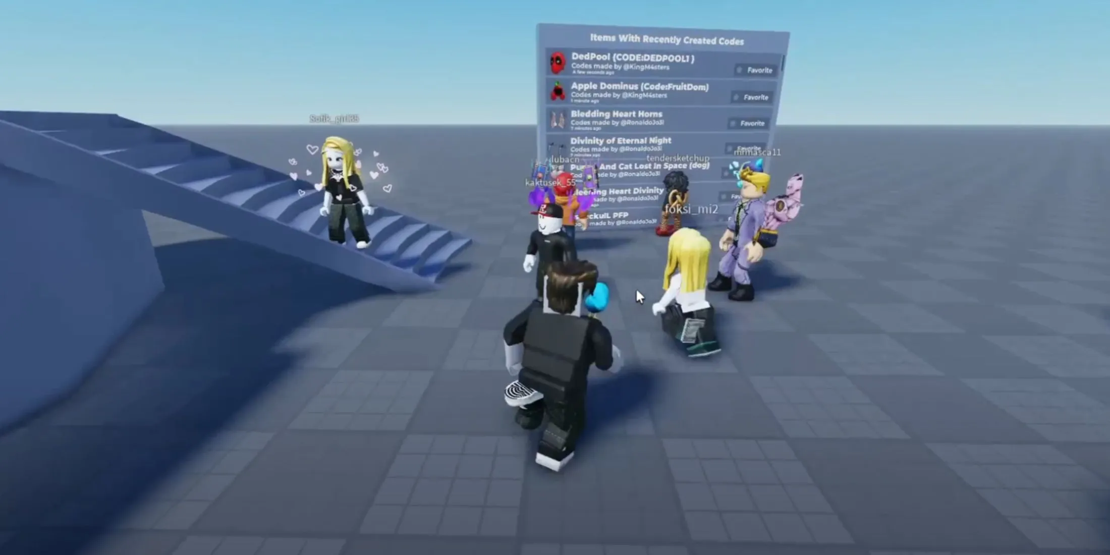 Cộng đồng người chơi và không gian trong Flex UGC Roblox