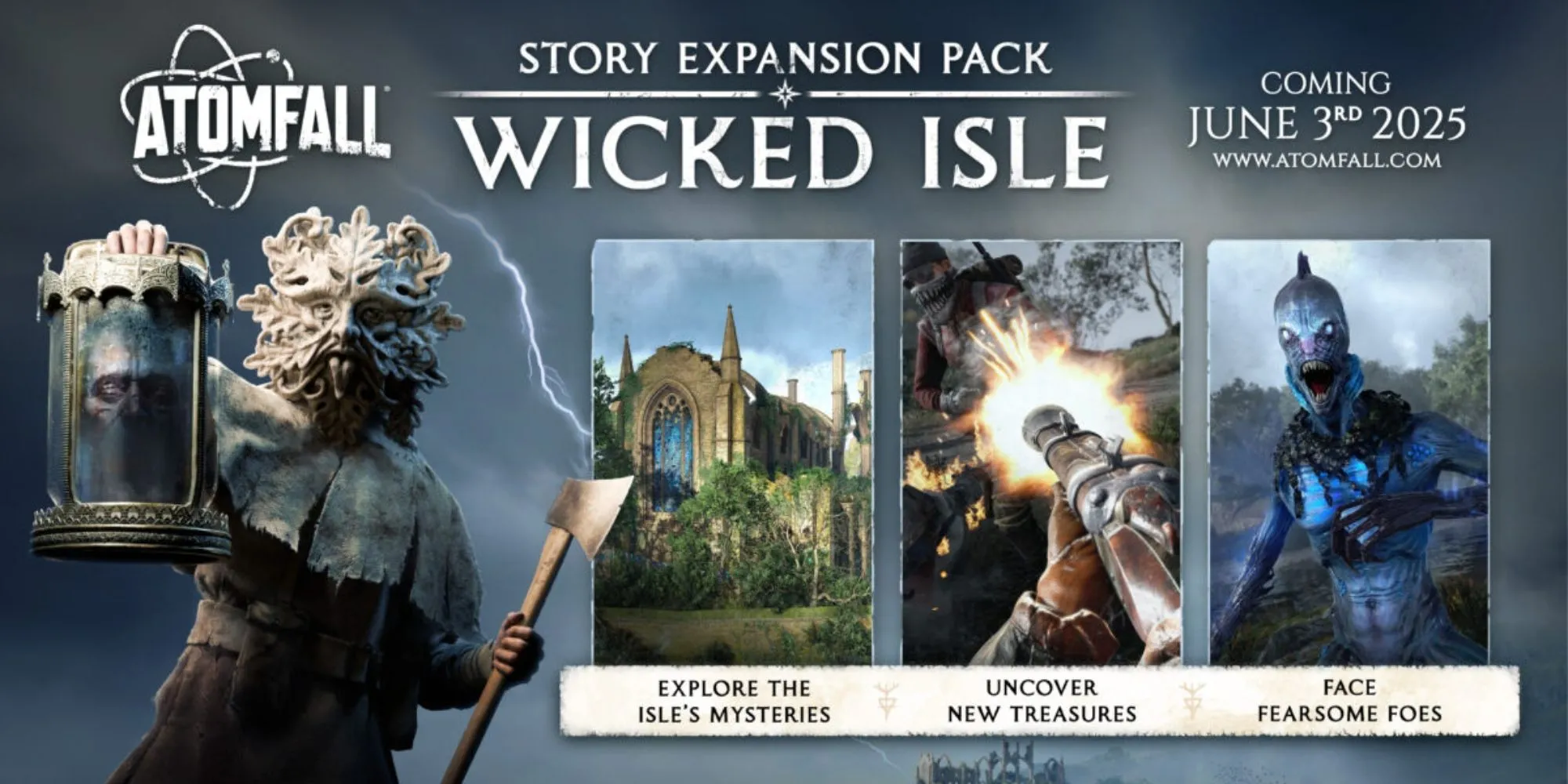Hình ảnh quảng bá cho Atomfall Wicked Isle, bản mở rộng gây tranh cãi về giá