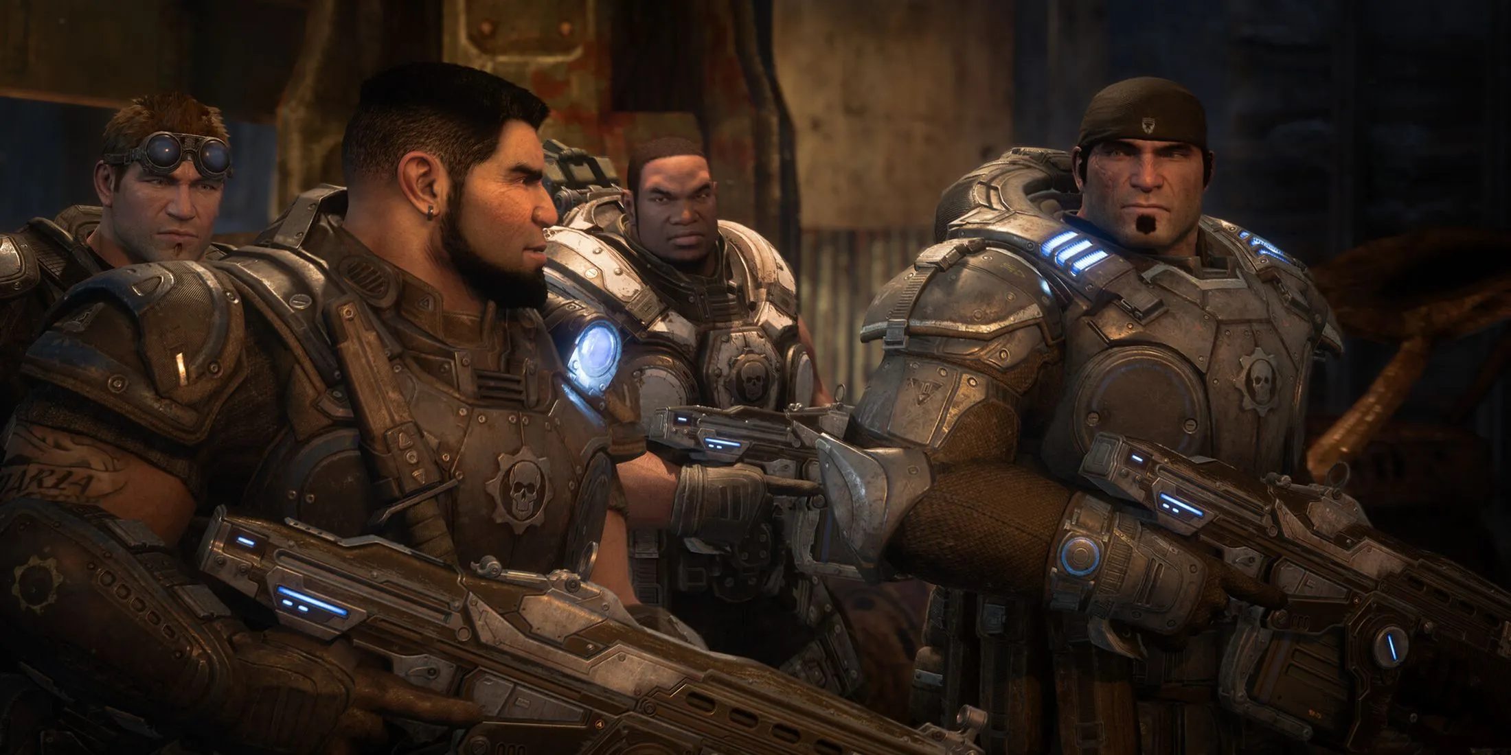 Một số nhân vật quen thuộc sẽ xuất hiện trong Gears of War Reloaded, bao gồm Adam Fenix và Anya Stroud