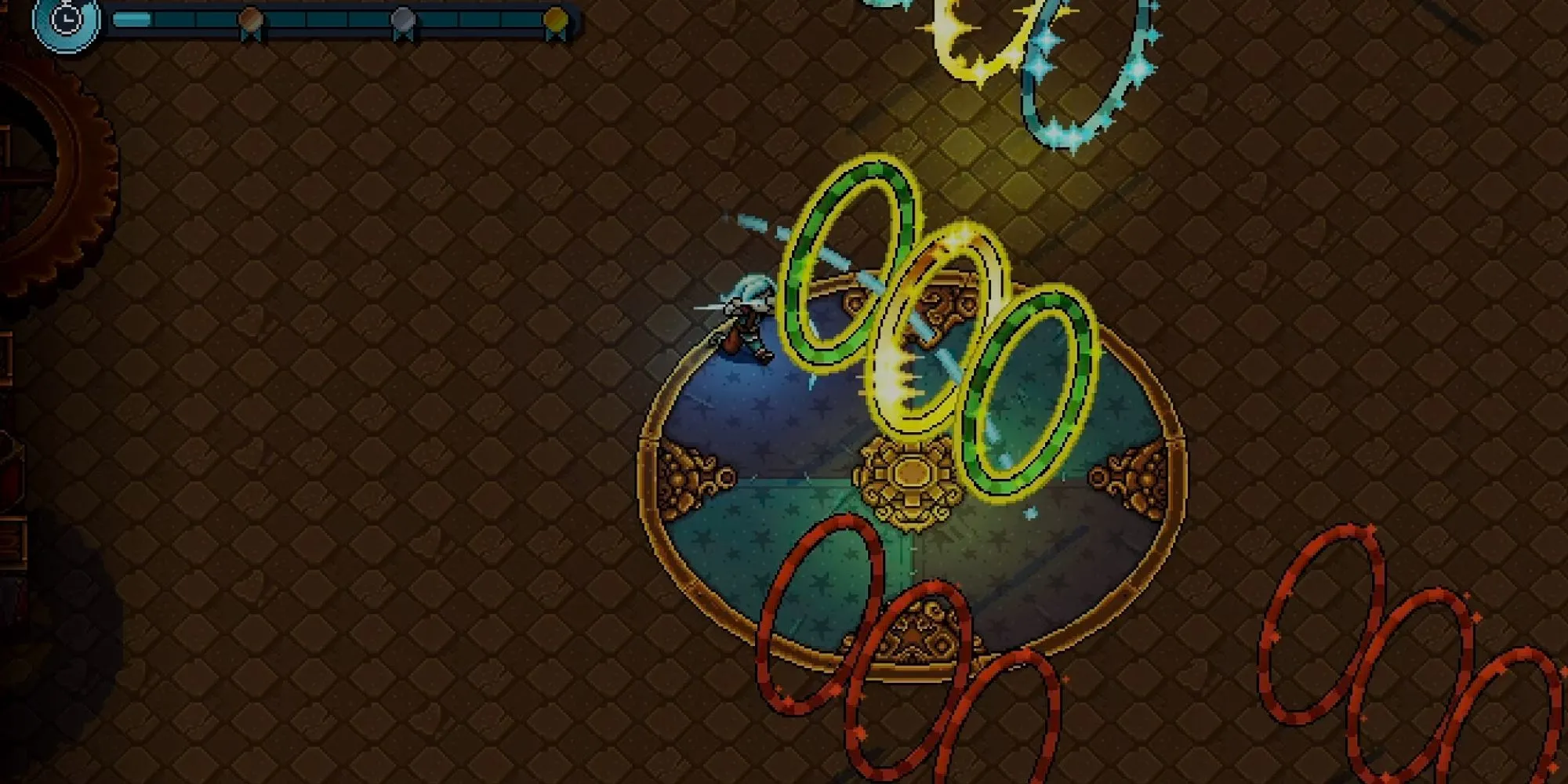 Một trong các mini-game mới xuất hiện tại thị trấn trong bản mở rộng Throes of the Watchmaker