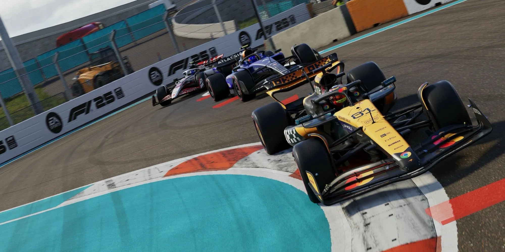 Tay đua Oscar Piastri dẫn đầu tại chặng Miami GP trong game F1 25