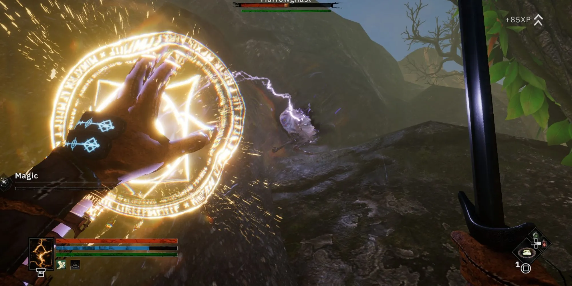 Trận chiến căng thẳng trong game Tainted Grail Fall of Avalon
