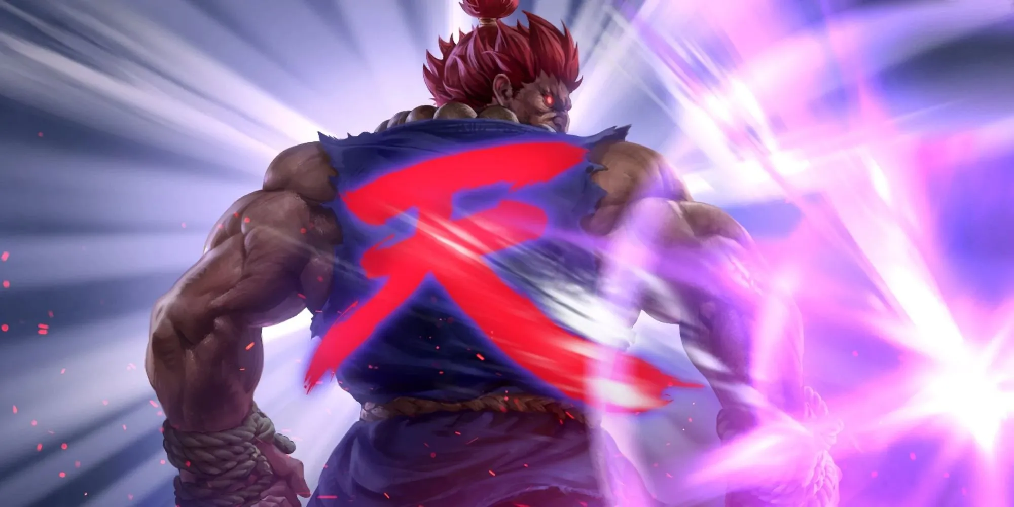 Akuma trong game Teppen, minh họa cho nhân vật phản diện Street Fighter với khả năng &quot;bất tử&quot; khó hiểu