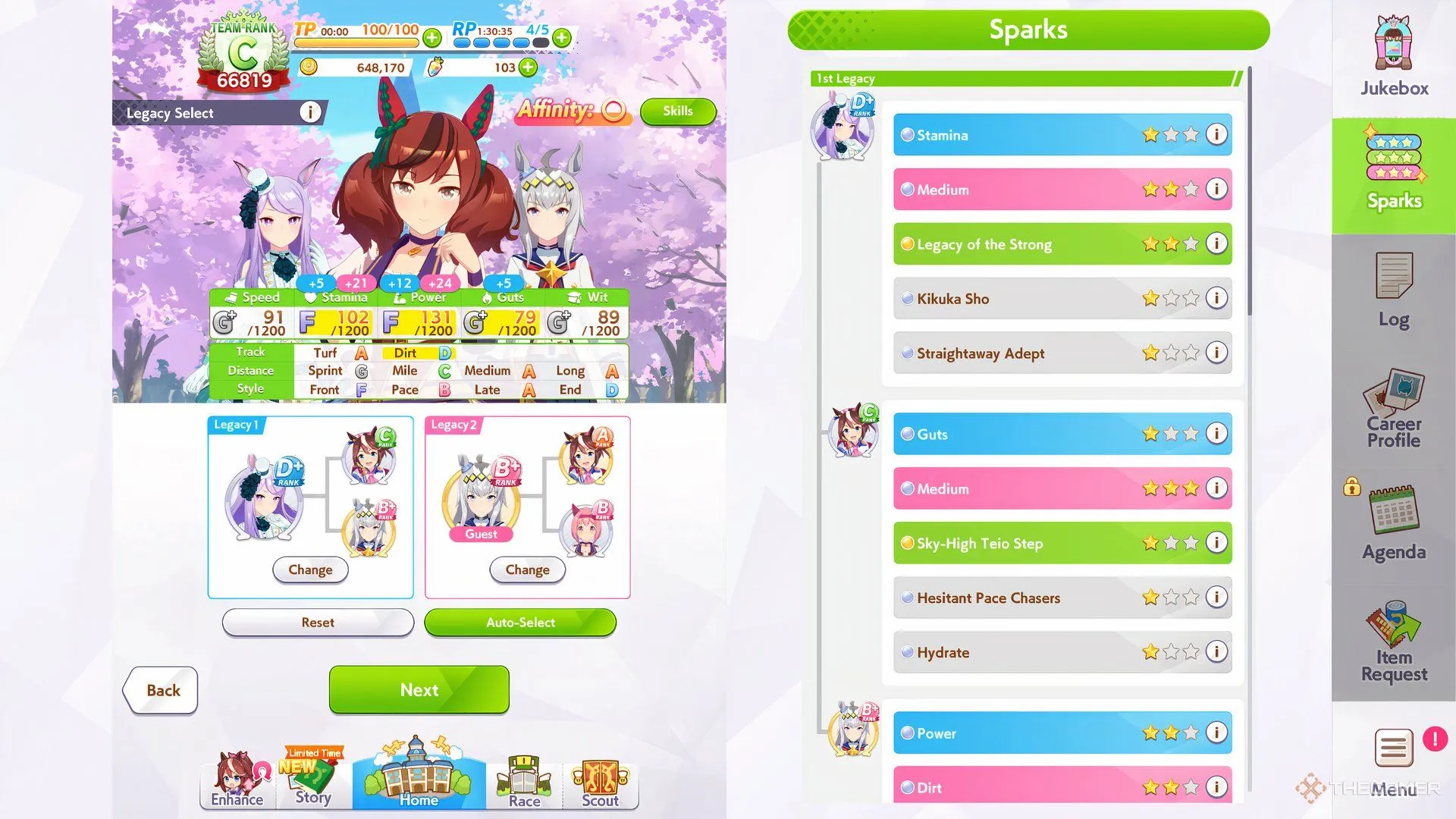 Ảnh về các di sản (Legacy) gợi ý để build Nice Nature hiệu quả trong Umamusume Pretty Derby