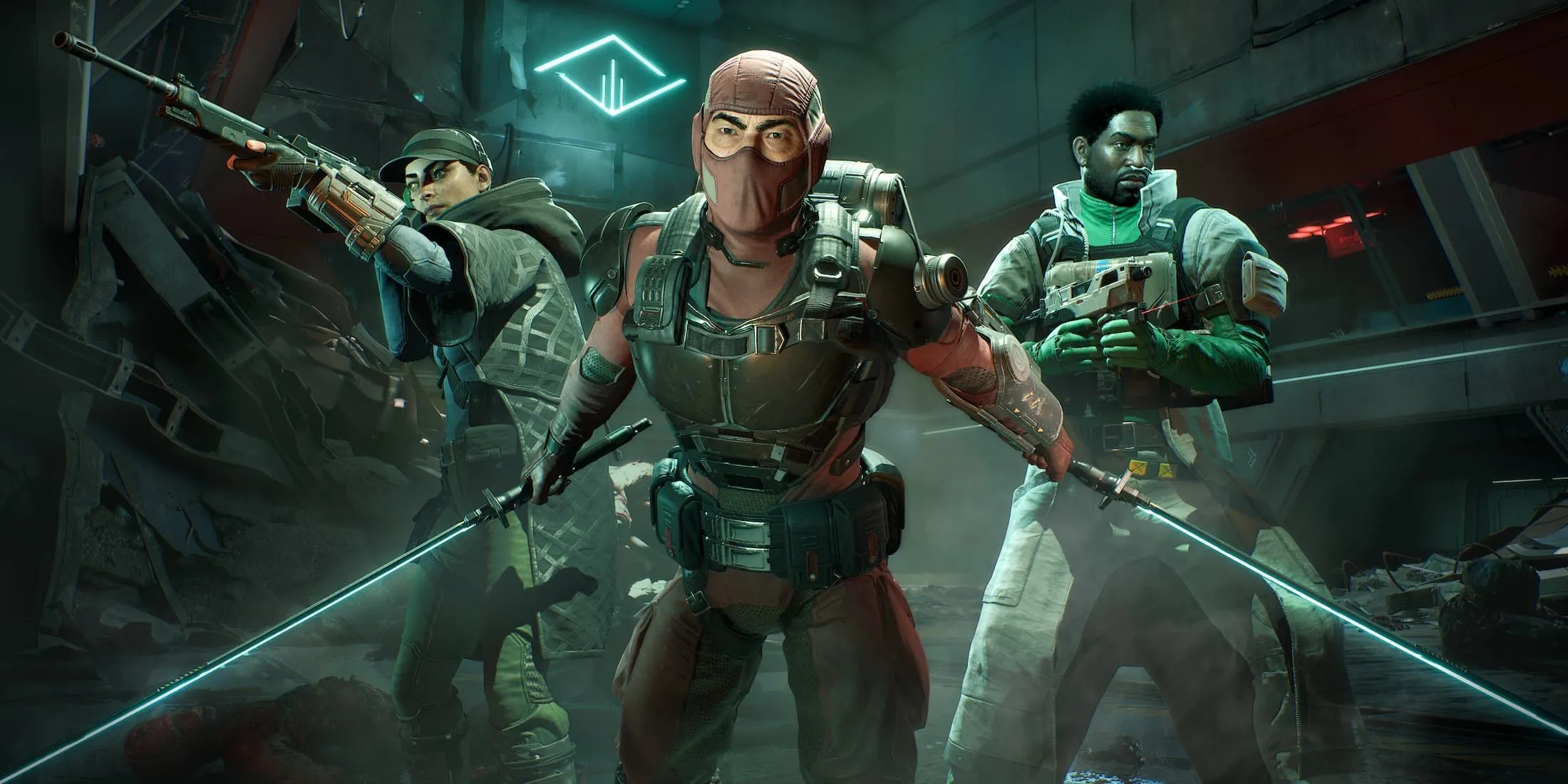 Ba nhân vật Ninja, Medic và Sharpshooter trong Killing Floor 3 cùng nhau