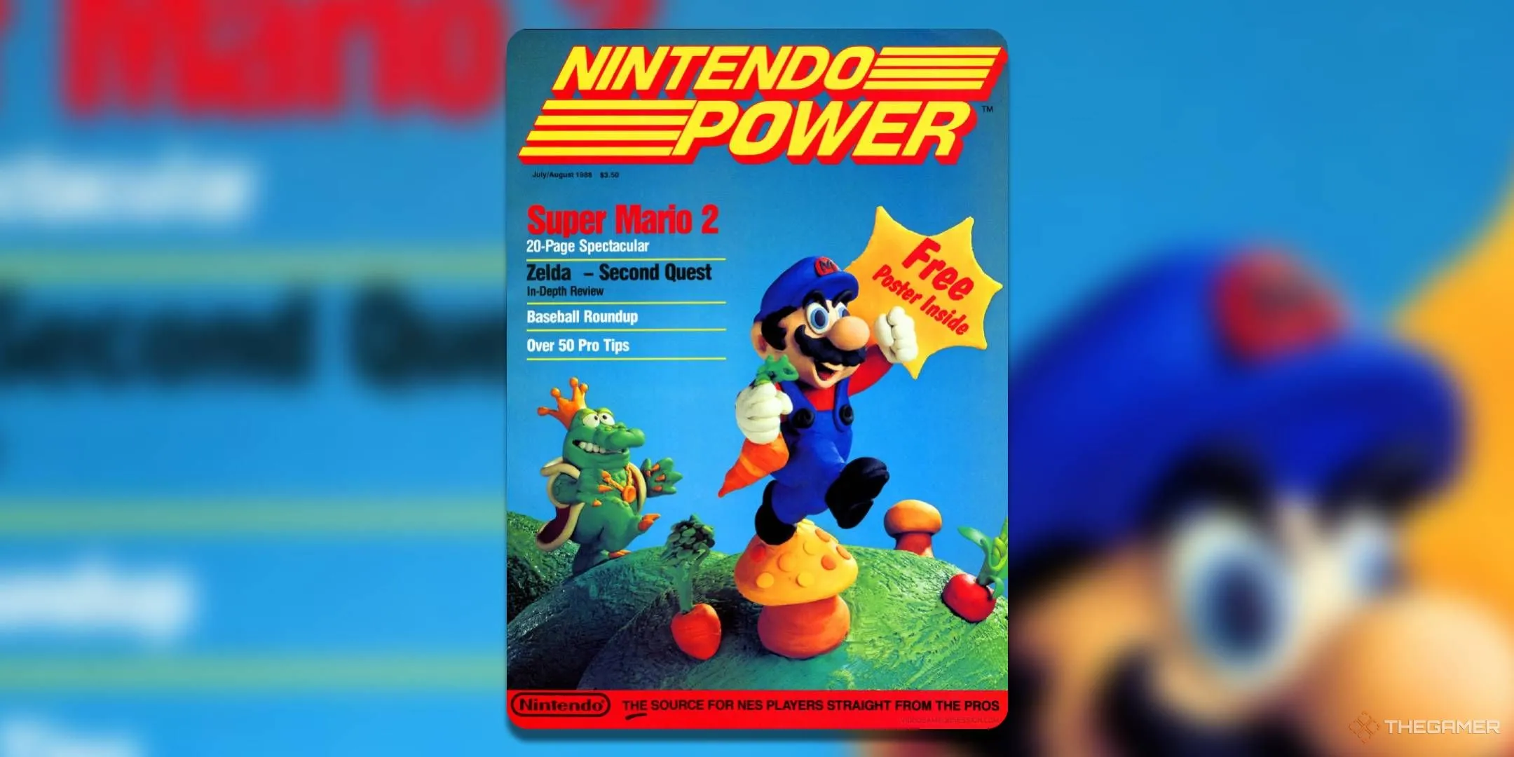 Bìa ấn bản đầu tiên của Nintendo Power, Volume 1, với Mario và Wart từ Super Mario Bros 2