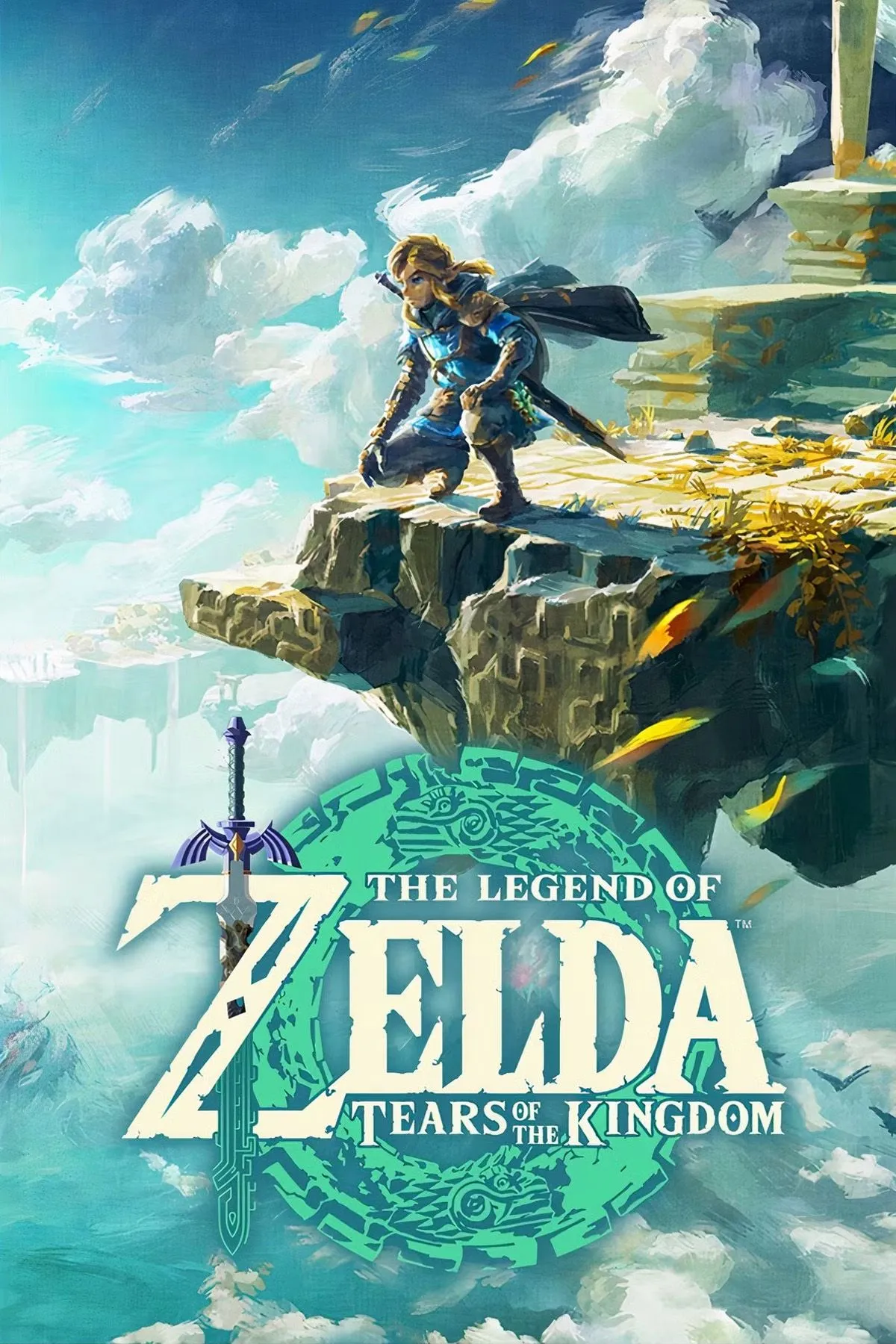 Bìa game The Legend of Zelda Tears of the Kingdom với Link và thế giới mở rộng lớn