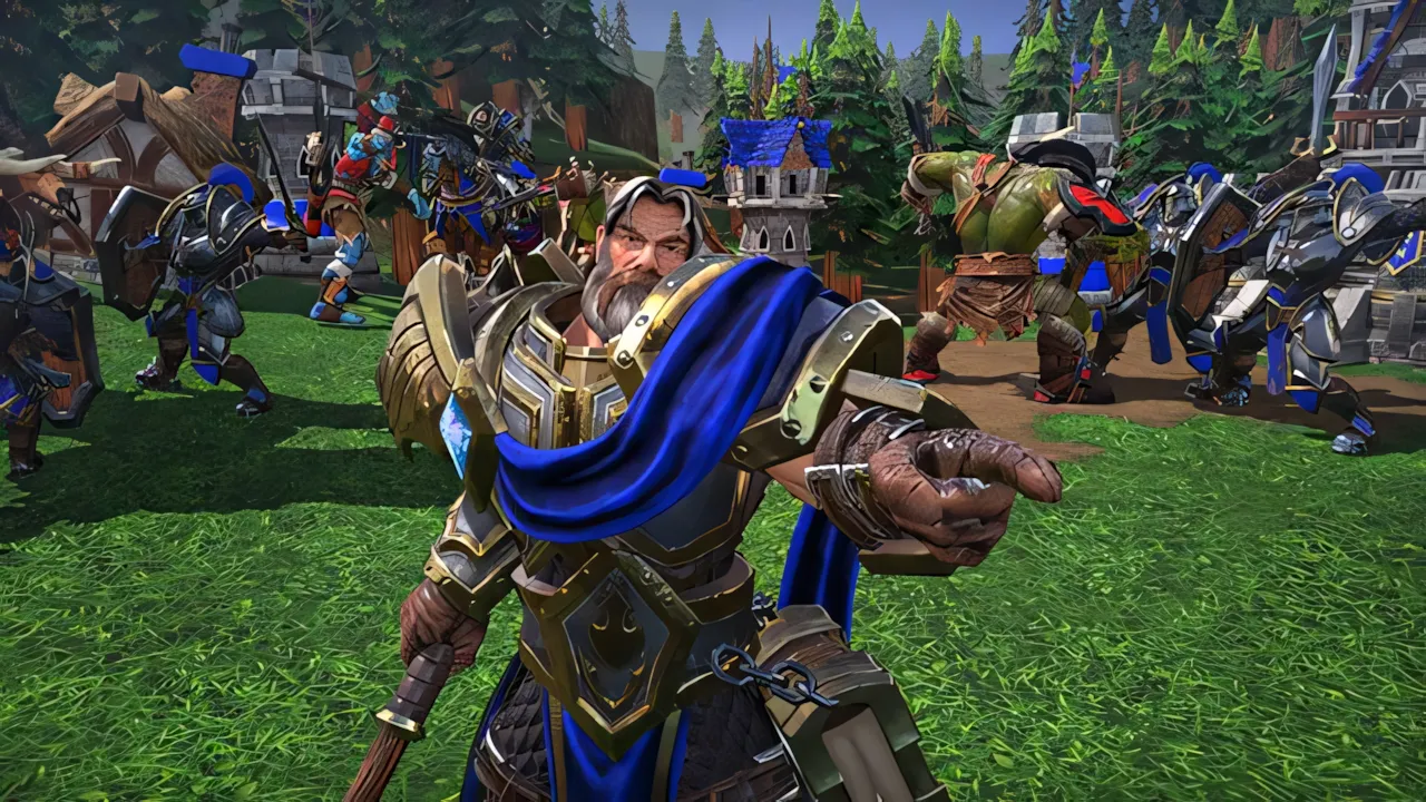Cảnh gameplay thực tế của Warcraft 3 Reforged cho thấy đồ họa và giao diện mới
