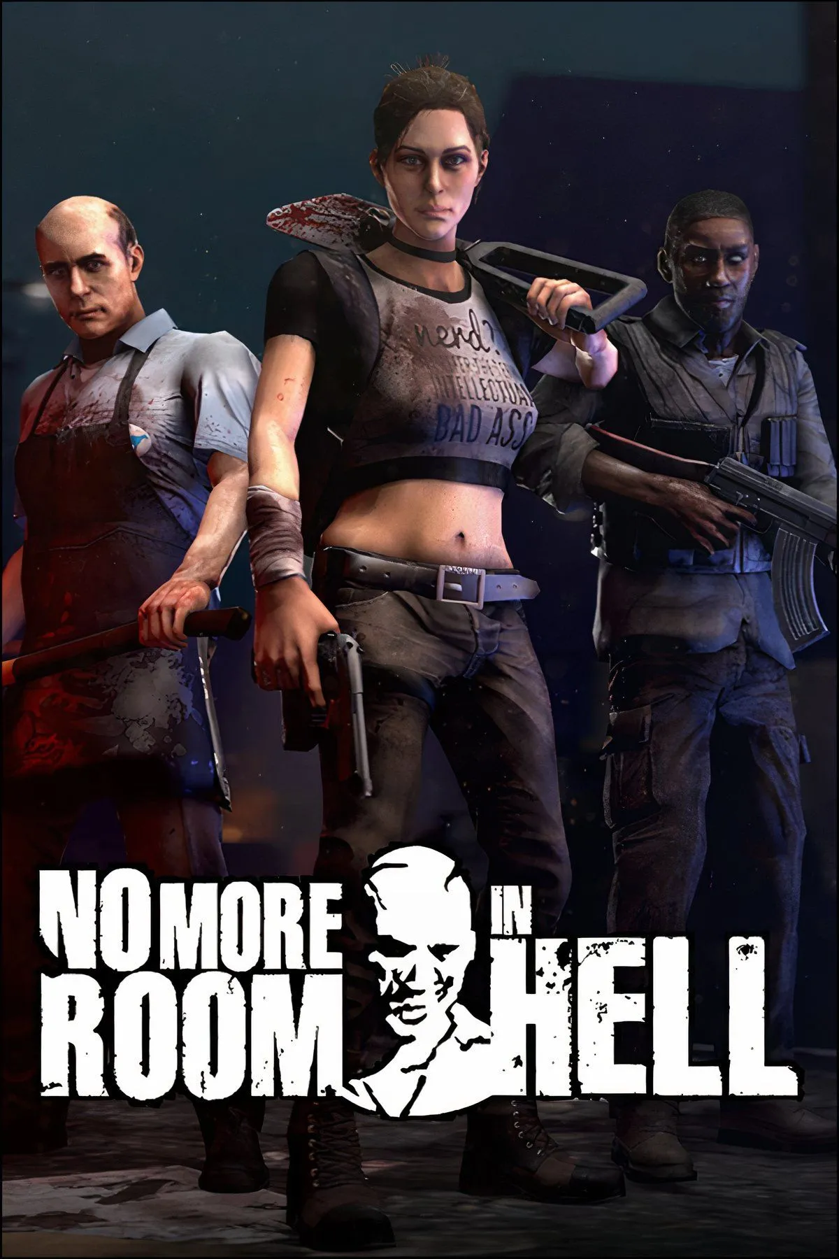 Cảnh tượng hỗn loạn trong No More Room In Hell, game bắn súng zombie góc nhìn thứ nhất miễn phí nhiều người chơi.
