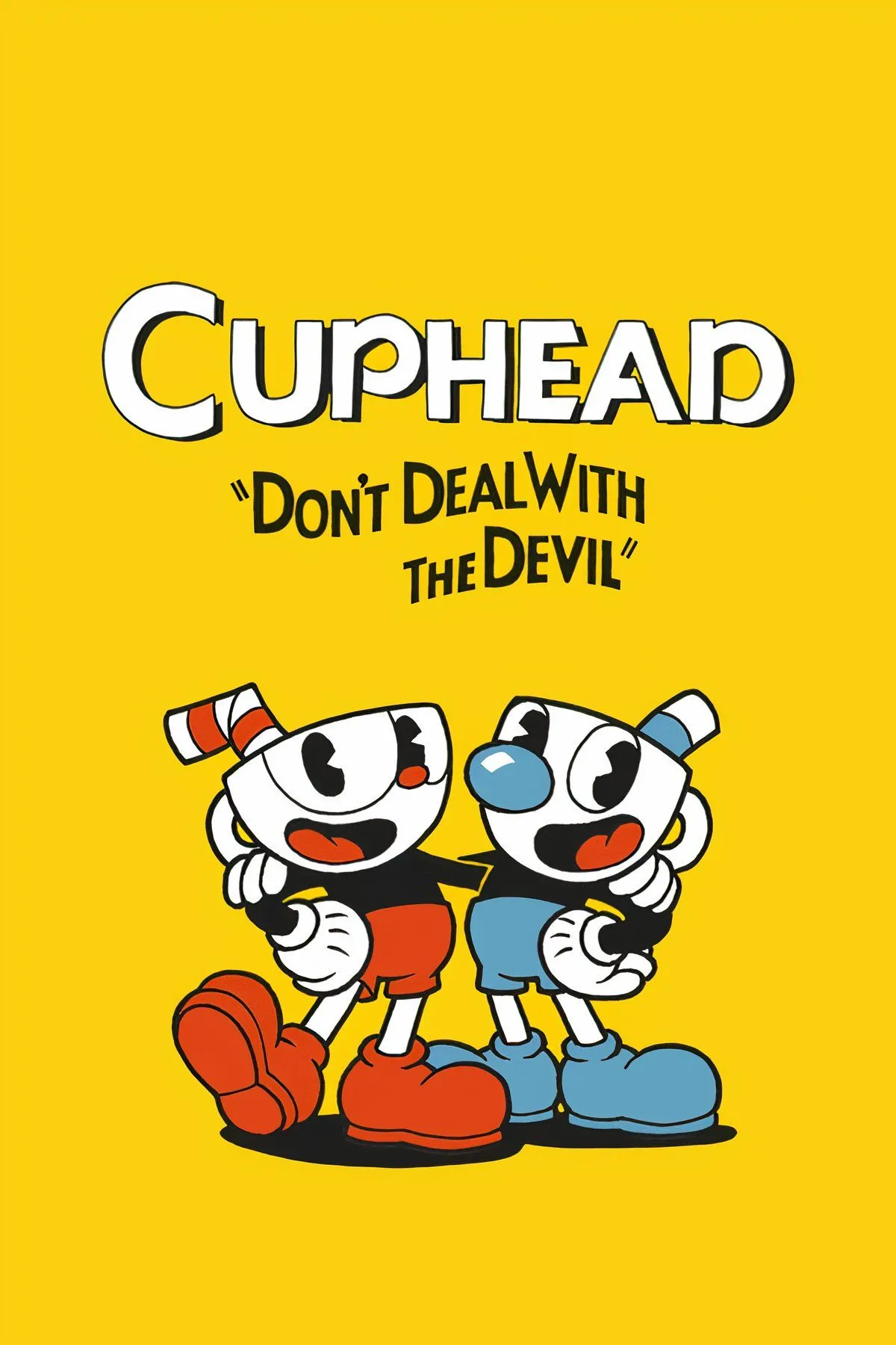 Cuphead và Mugman cùng nhau chiến đấu trong một phân đoạn game đầy màu sắc hoạt hình cổ điển