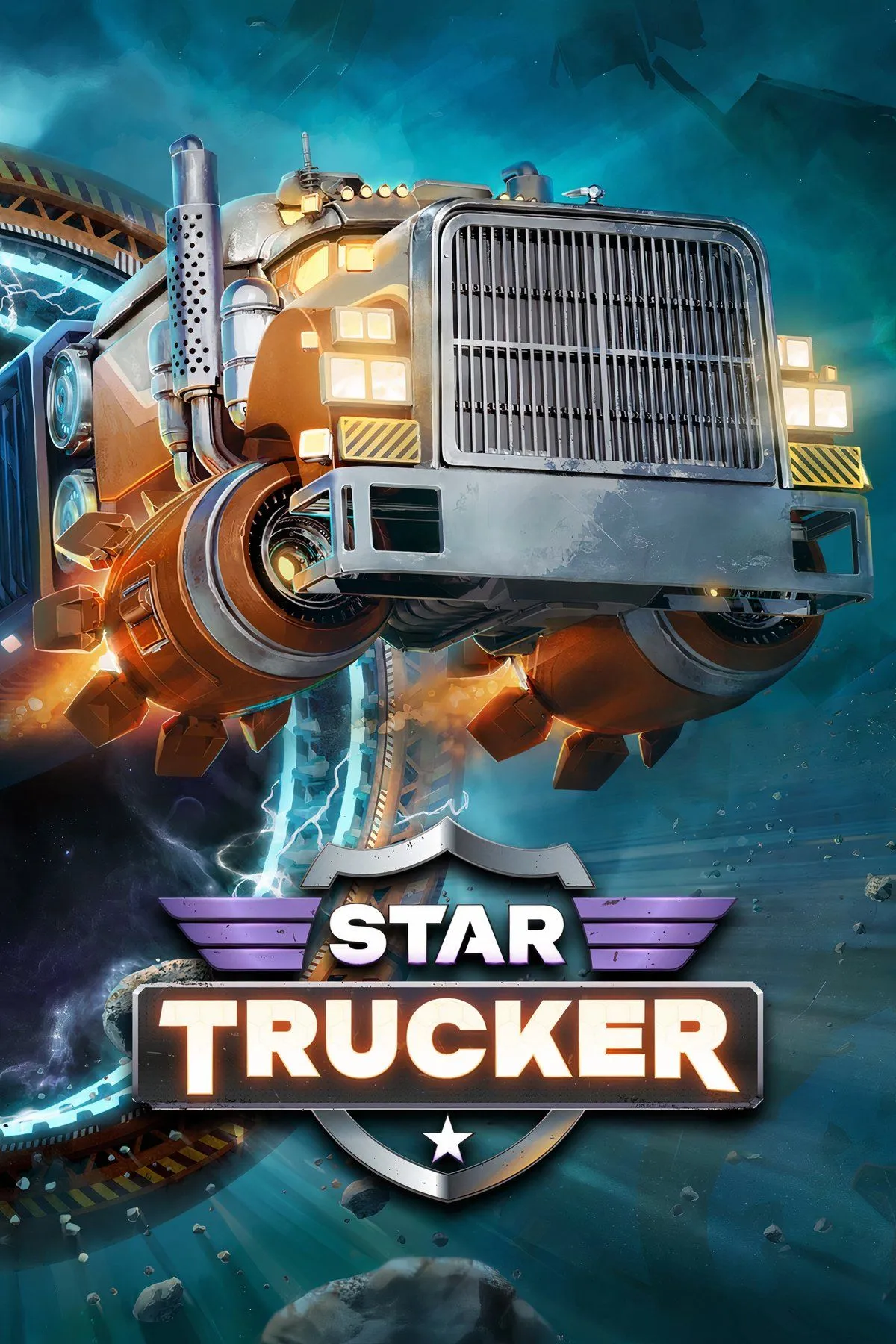 Giao diện buồng lái của phi thuyền Star Trucker với các chỉ số và bản đồ