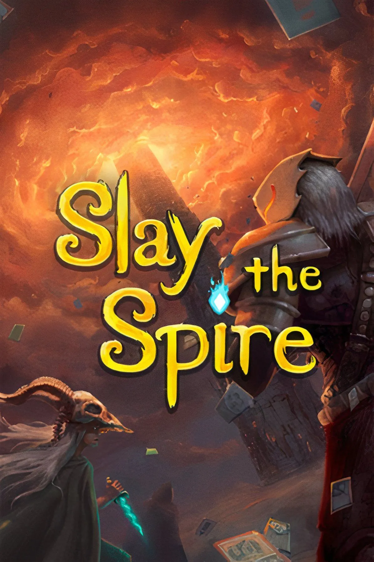 Giao diện lựa chọn thẻ bài và chiến đấu trong game roguelike Slay the Spire