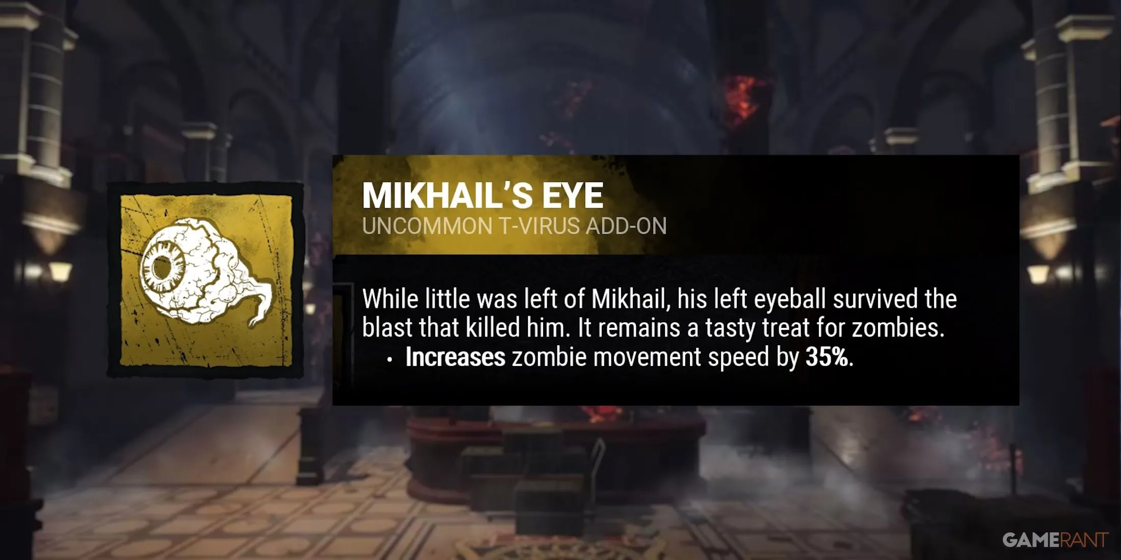Hình ảnh Add-on Mikhail's Eye của Nemesis trong Dead by Daylight
