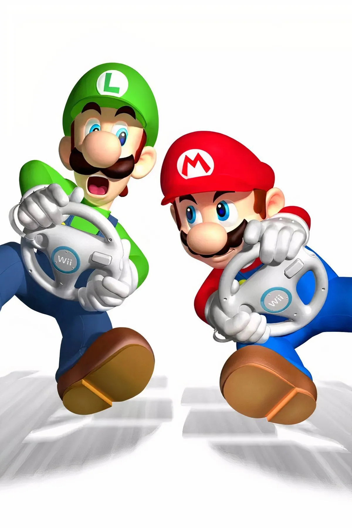 Hình ảnh bìa của game đua xe Mario Kart Wii, thể hiện lối chơi sôi động với điều khiển chuyển động.