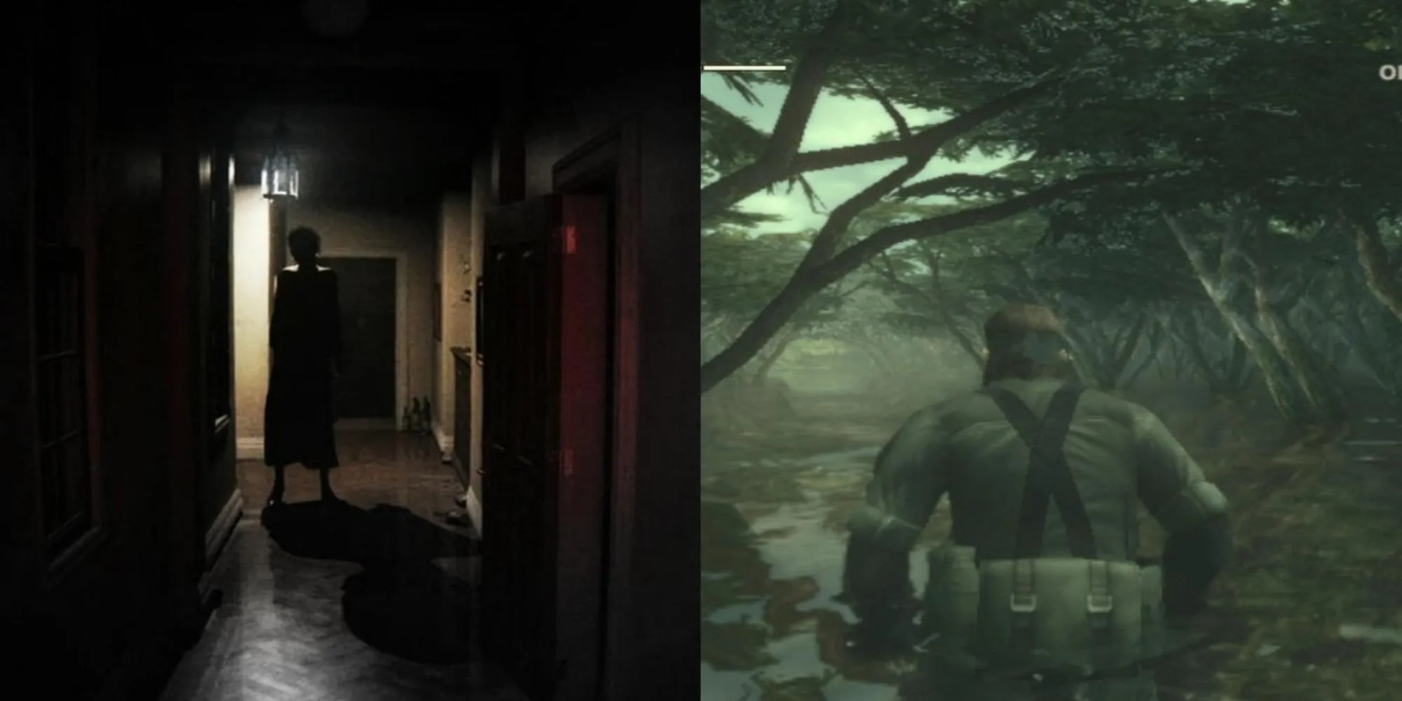 Hình ảnh liên quan các game nổi bật của Hideo Kojima như P.T. và Metal Gear Solid 3