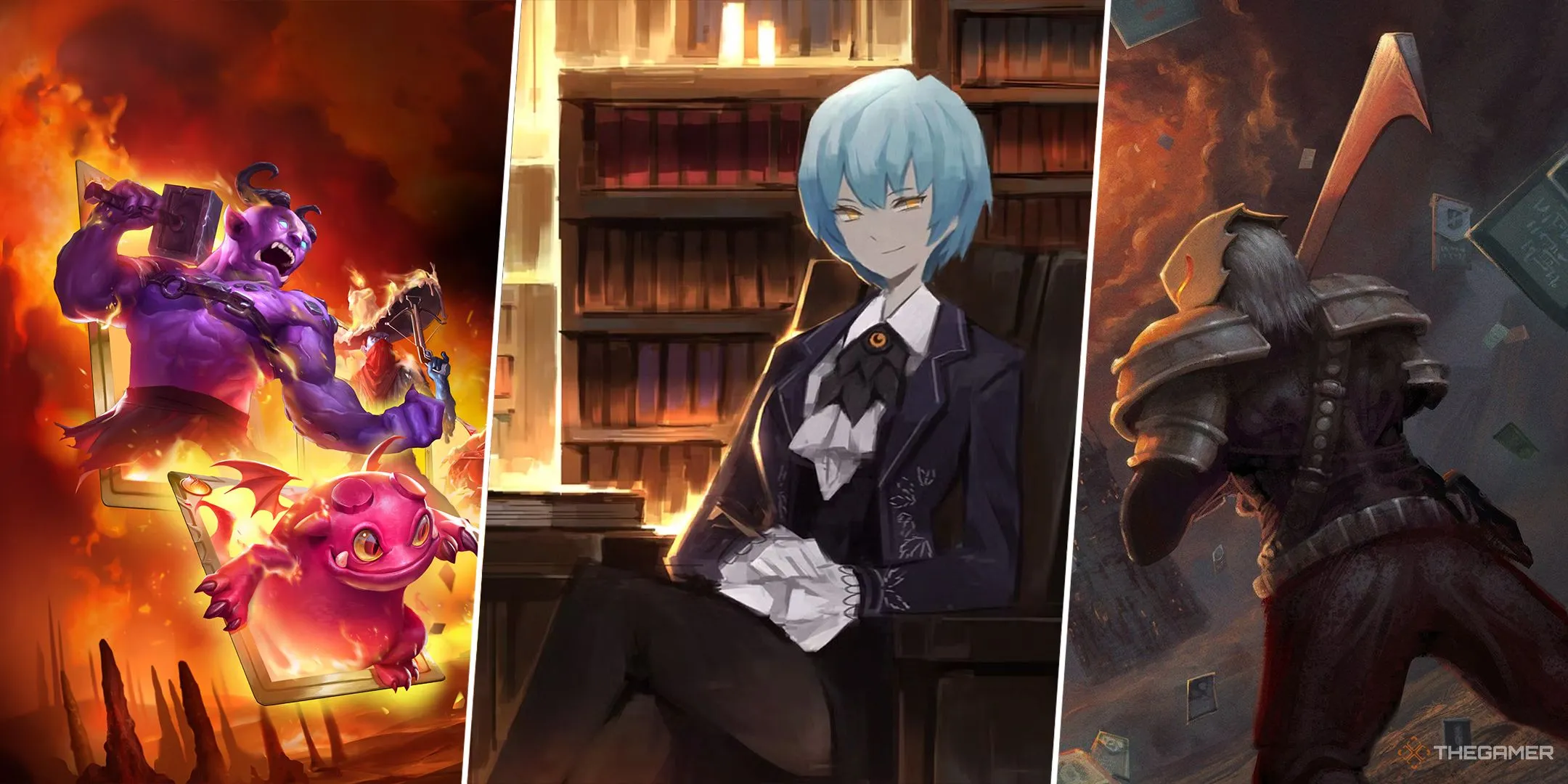 Hình ảnh tổng hợp các game xây dựng bộ bài độc đáo như Slay the Spire và Monster Train