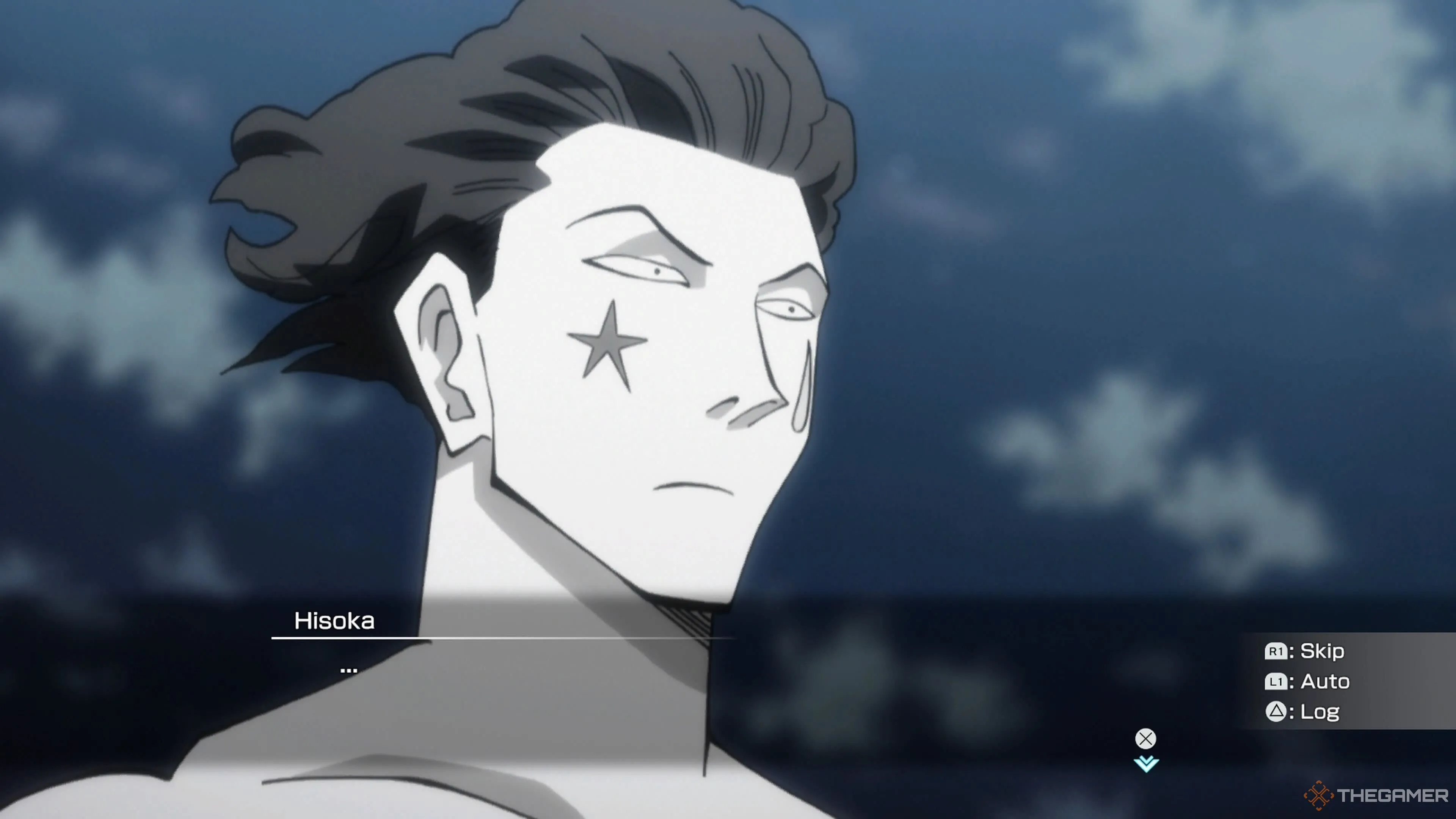 Hisoka Morow với biểu cảm ngạc nhiên trong một cảnh cắt từ Hunter x Hunter: Nen x Impact, minh họa cho cách kể chuyện chưa sâu của game.