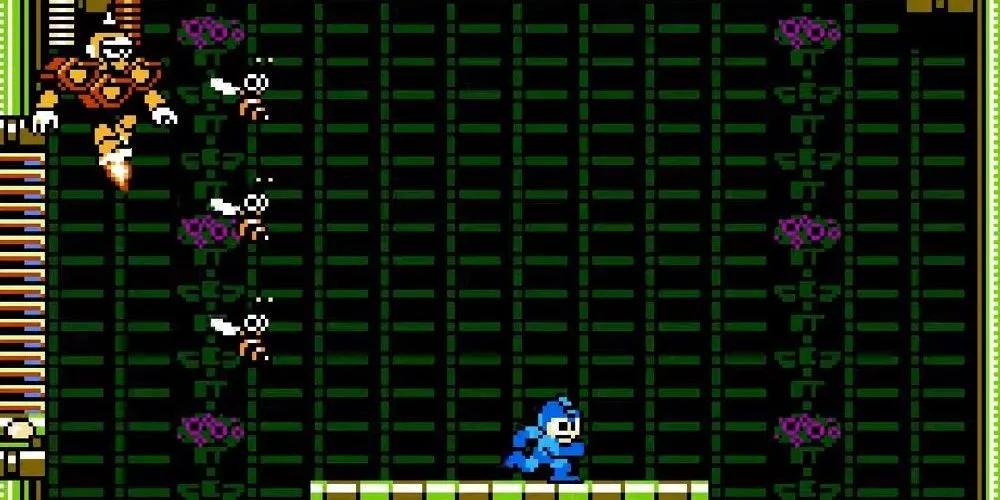 Hornet Man triệu hồi đàn ong tấn công Mega Man trong Mega Man 9
