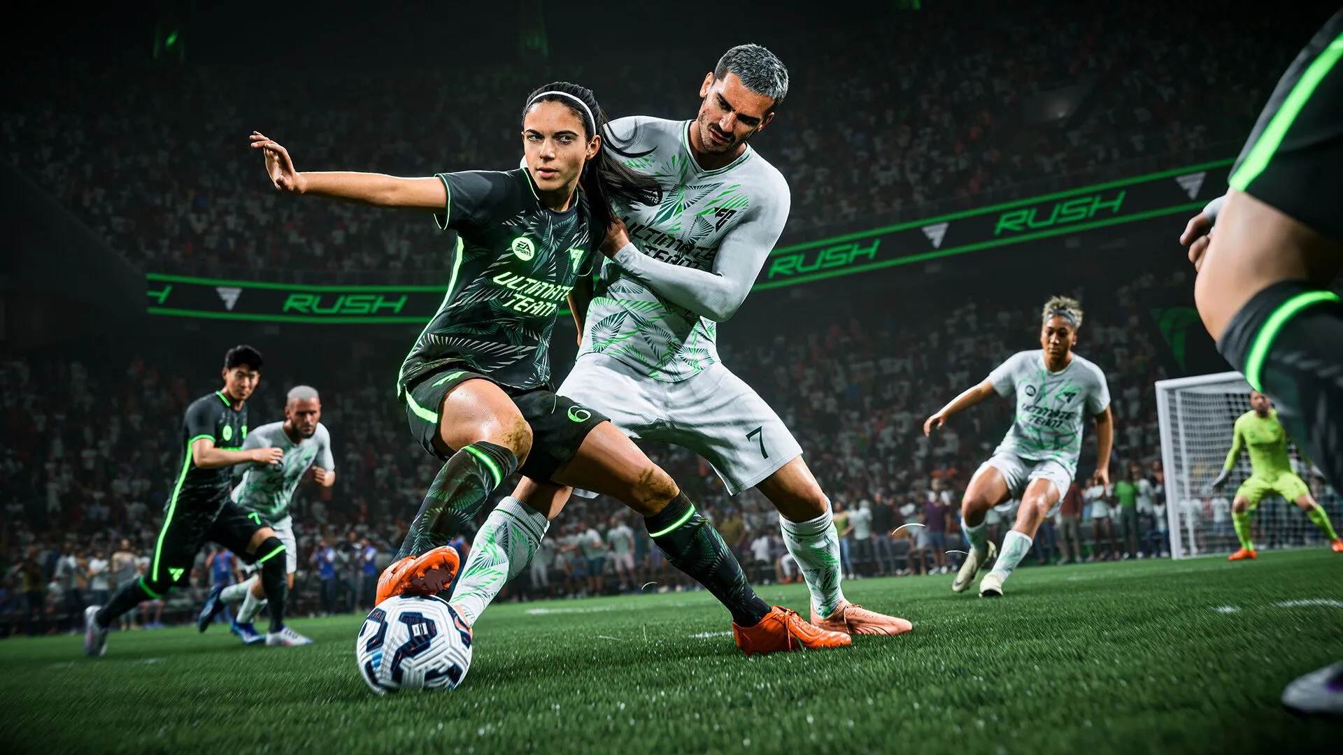 Jude Bellingham và Jamal Musiala trên trang bìa game EA SPORTS FC 26