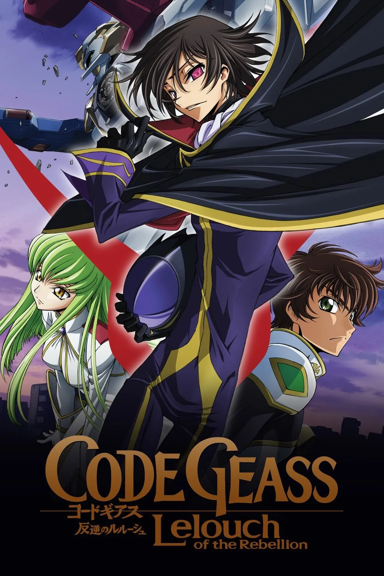 Lelouch vi Britannia trong trang phục Zero đặc trưng của Code Geass