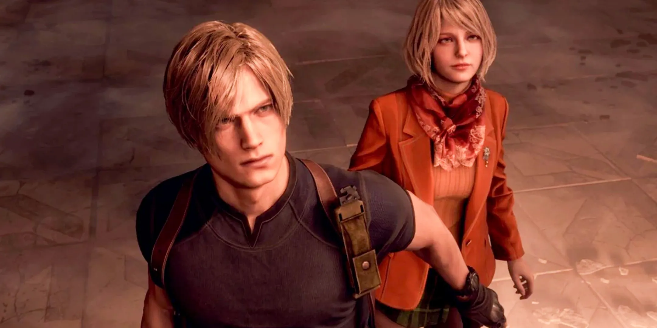 Leon Kennedy và Ashley Graham trong Resident Evil 4 Remake, biểu tượng của lối chơi kinh dị hành động mà đạo diễn muốn tái hiện.