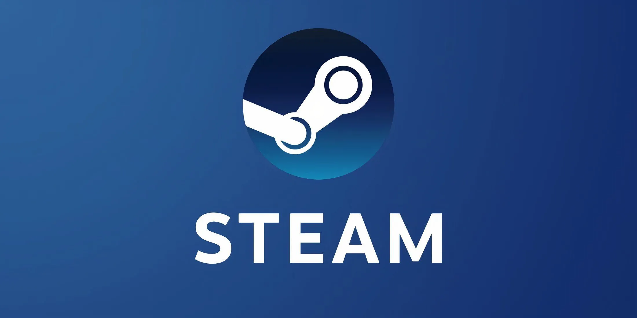 Logo Steam màu xanh đặc trưng trên nền giao diện PC