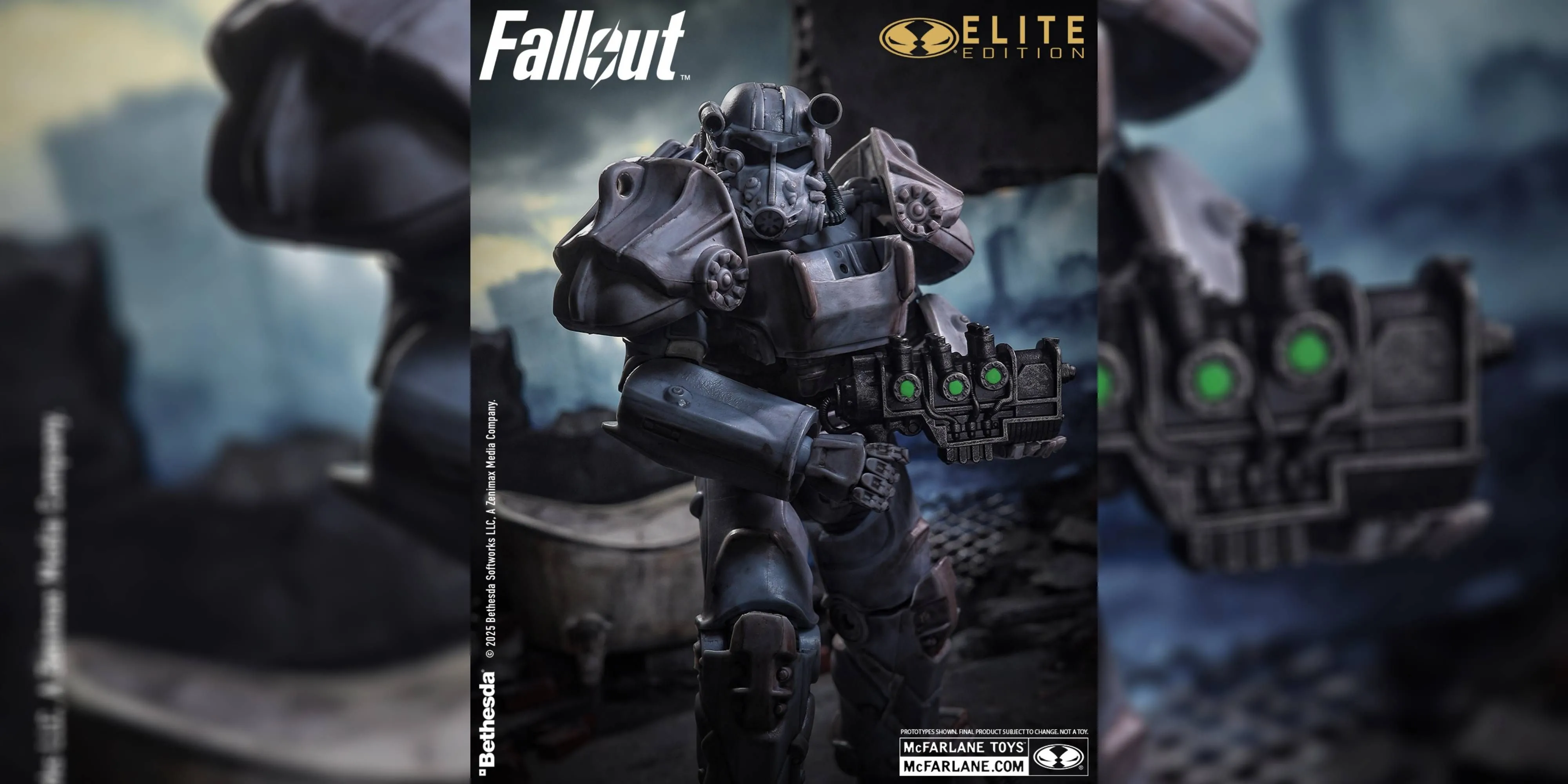 Mô hình action figure T-60 Power Armor phiên bản deluxe từ Fallout 76 mạnh mẽ và chi tiết
