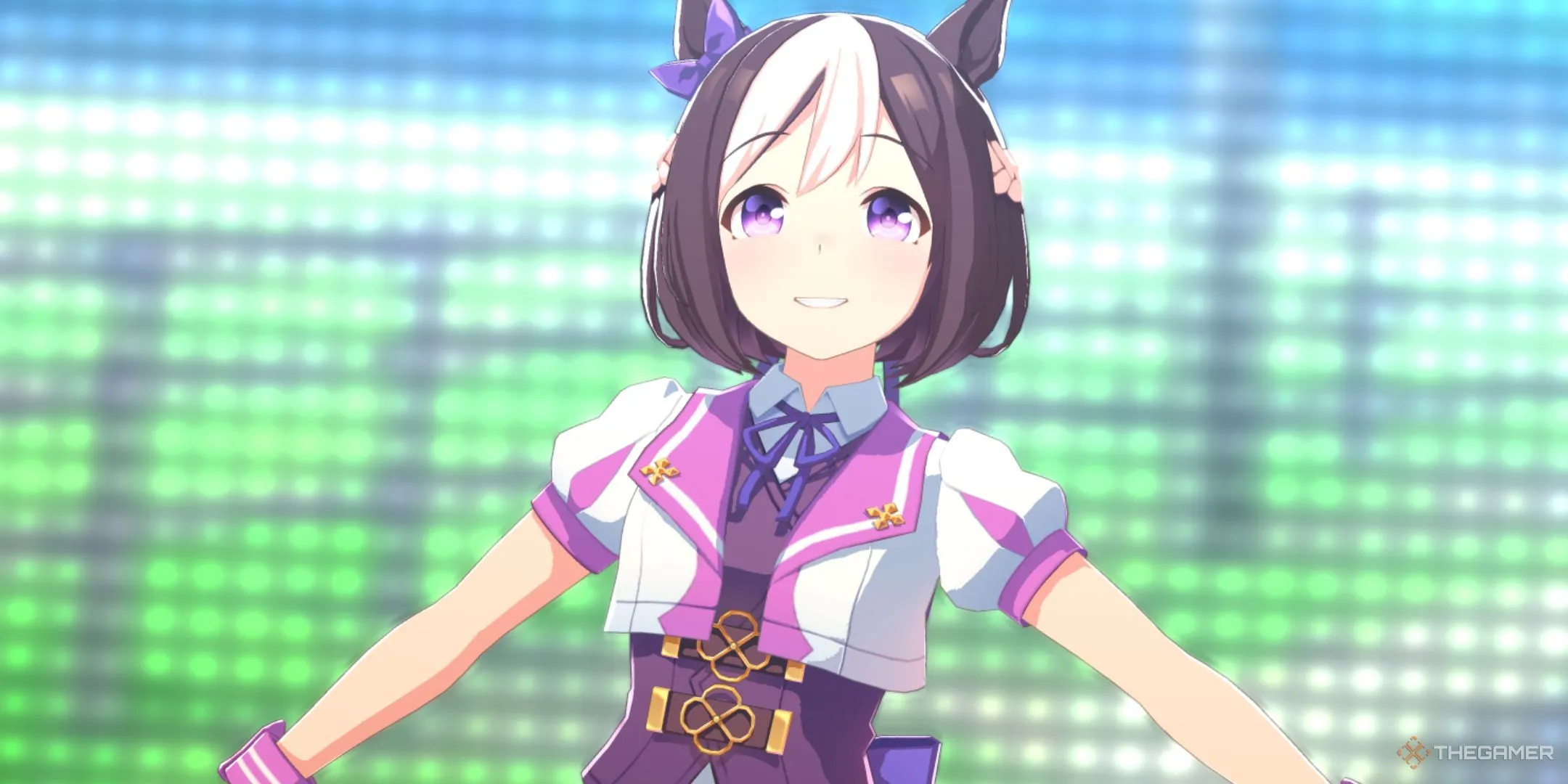 Một cảnh Special Week trong Umamusume Pretty Derby.