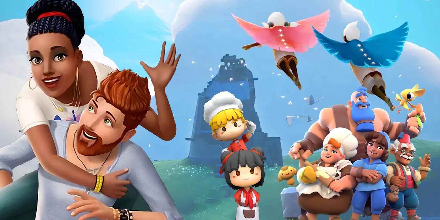 Một cặp đôi đang vui vẻ chơi game trên điện thoại cùng nhau, hình ảnh minh họa cho các tựa game hẹn hò nhiều người thư giãn.