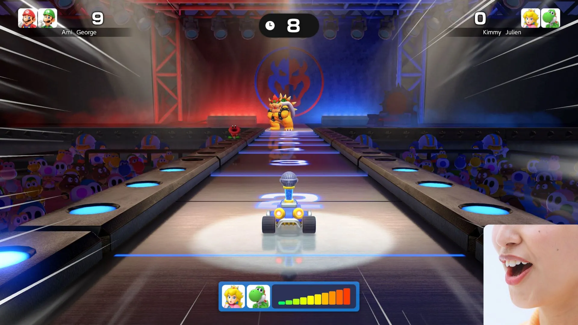 Người chơi tận hưởng minigame vui nhộn trong Super Mario Party Jamboree phiên bản Nintendo Switch 2