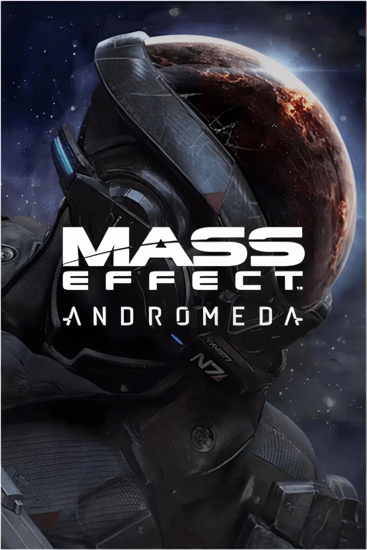 Nhân vật Ryder trong Mass Effect Andromeda với bối cảnh thiên hà bao la, thể hiện sự đa dạng lựa chọn hẹn hò trong game nhập vai.