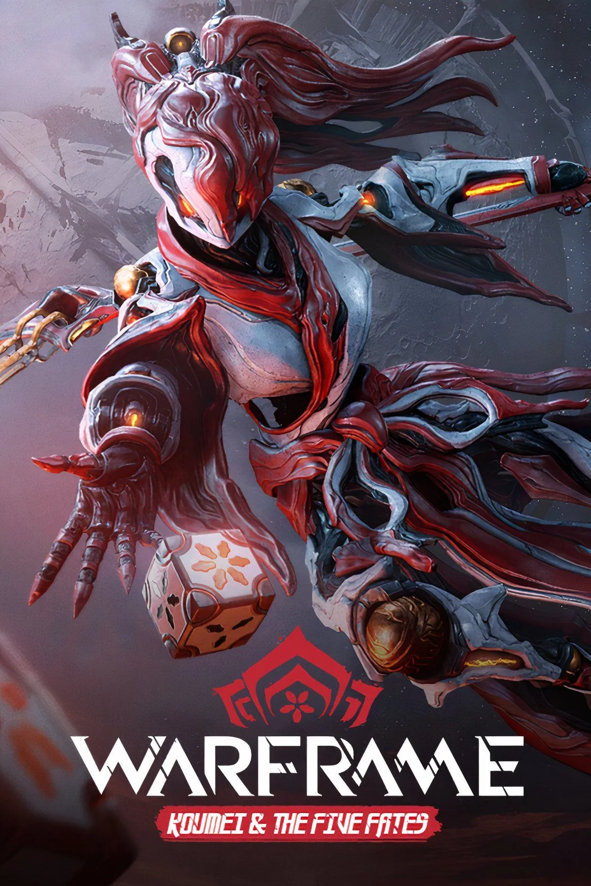 Nhân vật Tenno mặc Warframe trong tựa game hành động nhập vai Warframe