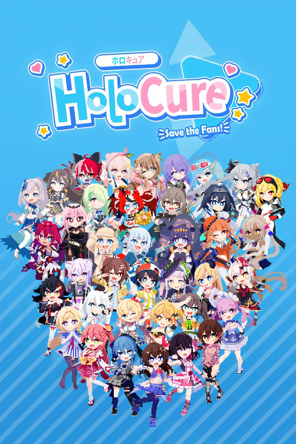 Phong cách nghệ thuật đáng yêu của HoloCure Save the Fans, một game roguelike miễn phí lấy cảm hứng từ VTuber.