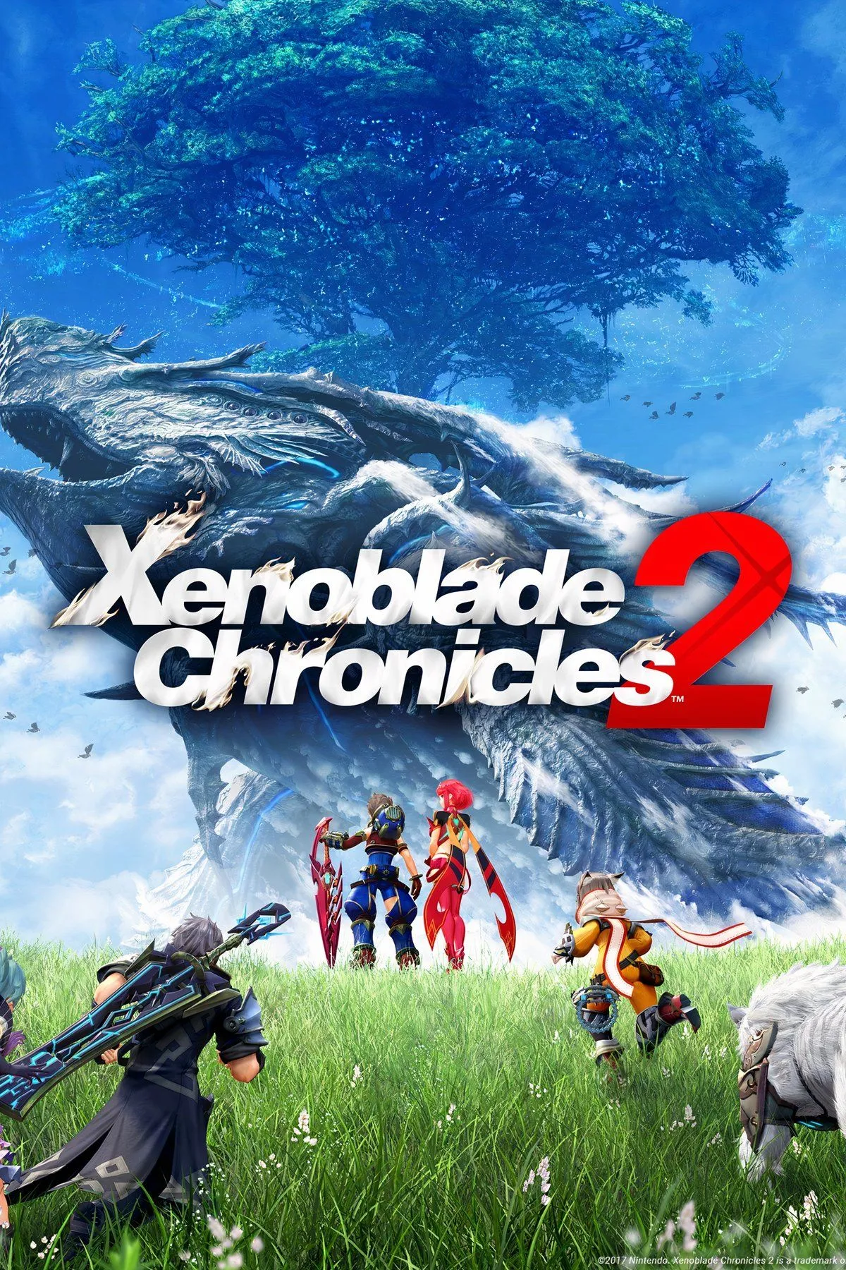 Rex và Pyra, hai nhân vật chính của Xenoblade Chronicles 2, trong một phân cảnh ấn tượng.