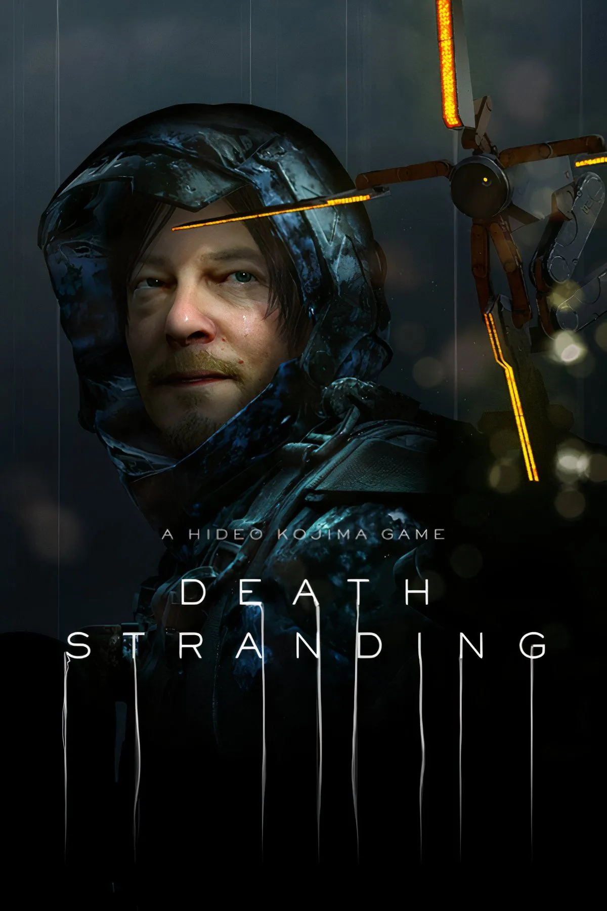 Sam Porter Bridges vác hàng băng qua địa hình hiểm trở trong game Death Stranding, biểu tượng của sự kiên trì.