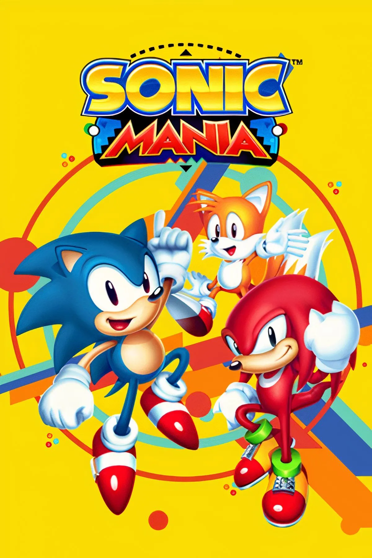 Sonic, Tails và Knuckles trong phong cách pixel cổ điển của Sonic Mania, mang lại trải nghiệm 2D mượt mà 60FPS trên Nintendo Switch 2