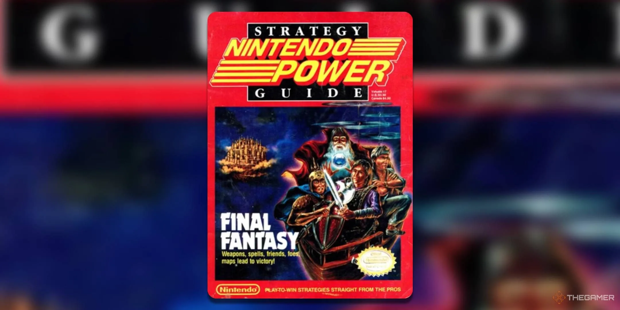 Tạp chí Nintendo Power số 17 tháng 10 năm 1990, chuyên sâu về hướng dẫn Final Fantasy với hình ảnh các Chiến Binh Ánh Sáng