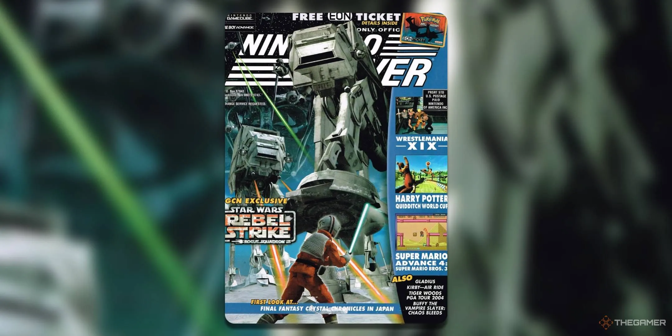 Tạp chí Nintendo Power Volume 173 tháng 11 năm 2003, nổi bật với Star Wars Rebel Strike và đi kèm thẻ Eon Card giá trị