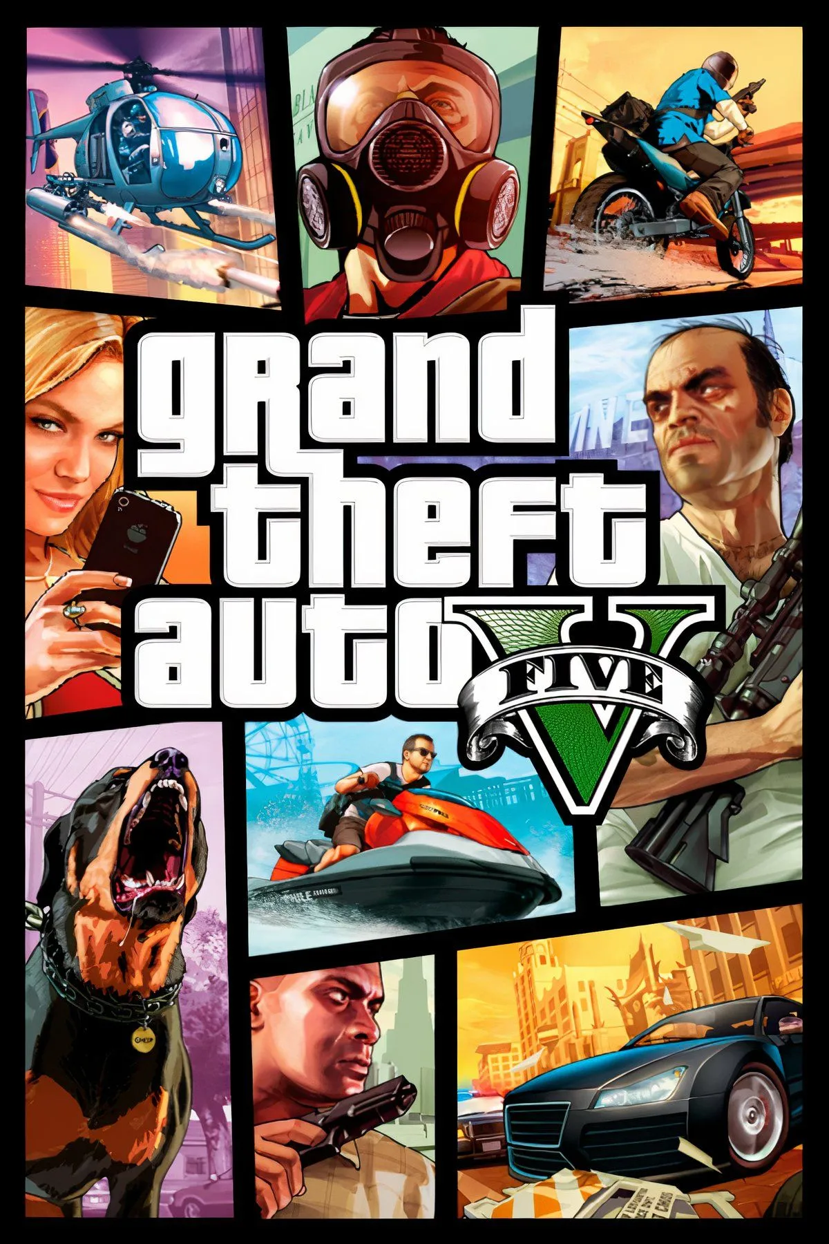 Thành phố Los Santos nhộn nhịp trong Grand Theft Auto V nhìn từ trên cao
