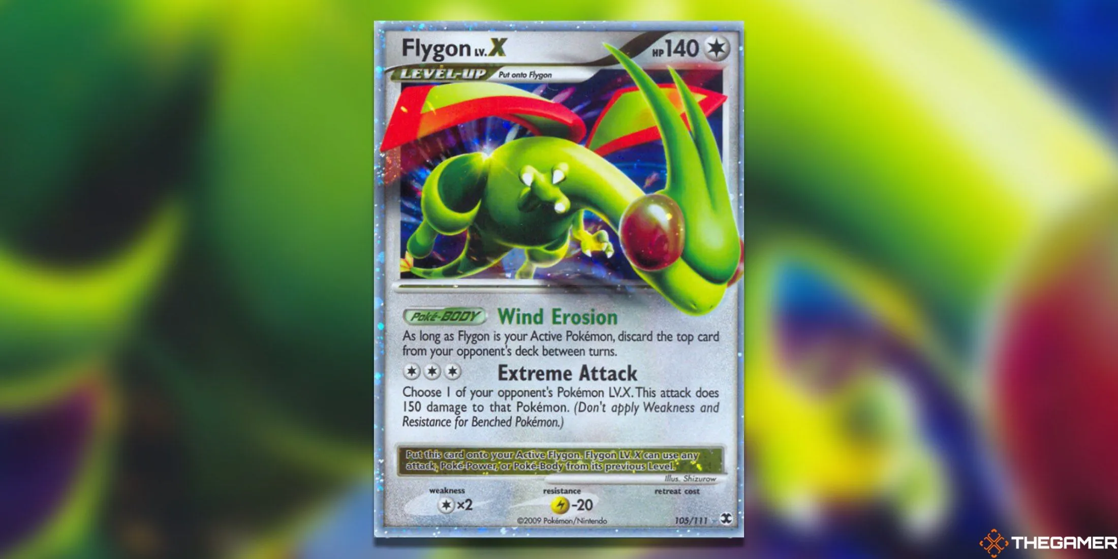 Thẻ bài Pokemon TCG Flygon LV. X Ultra Rare từ set Rising Rivals, nổi bật với giá trị bất ngờ.