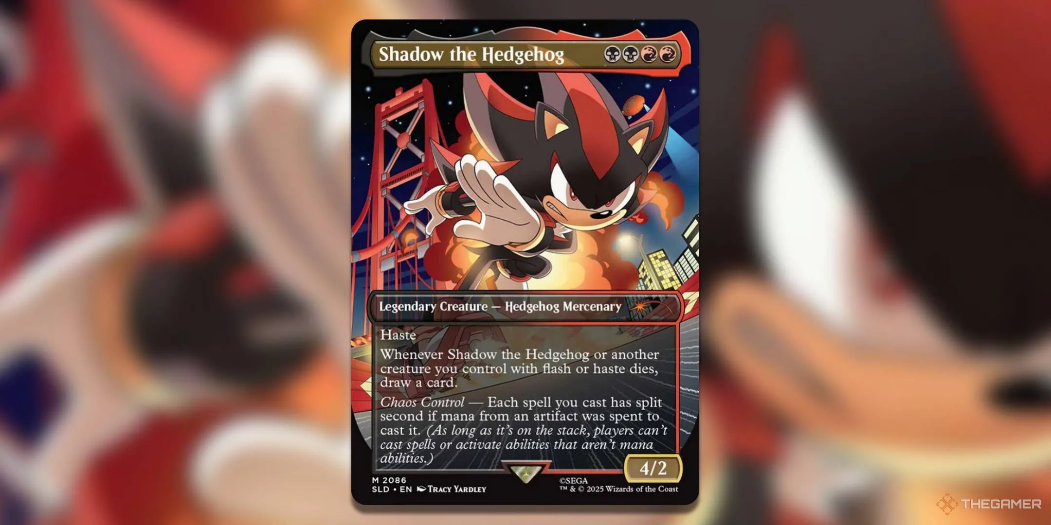 Thẻ bài Shadow The Hedgehog trong Secret Lair X Sonic