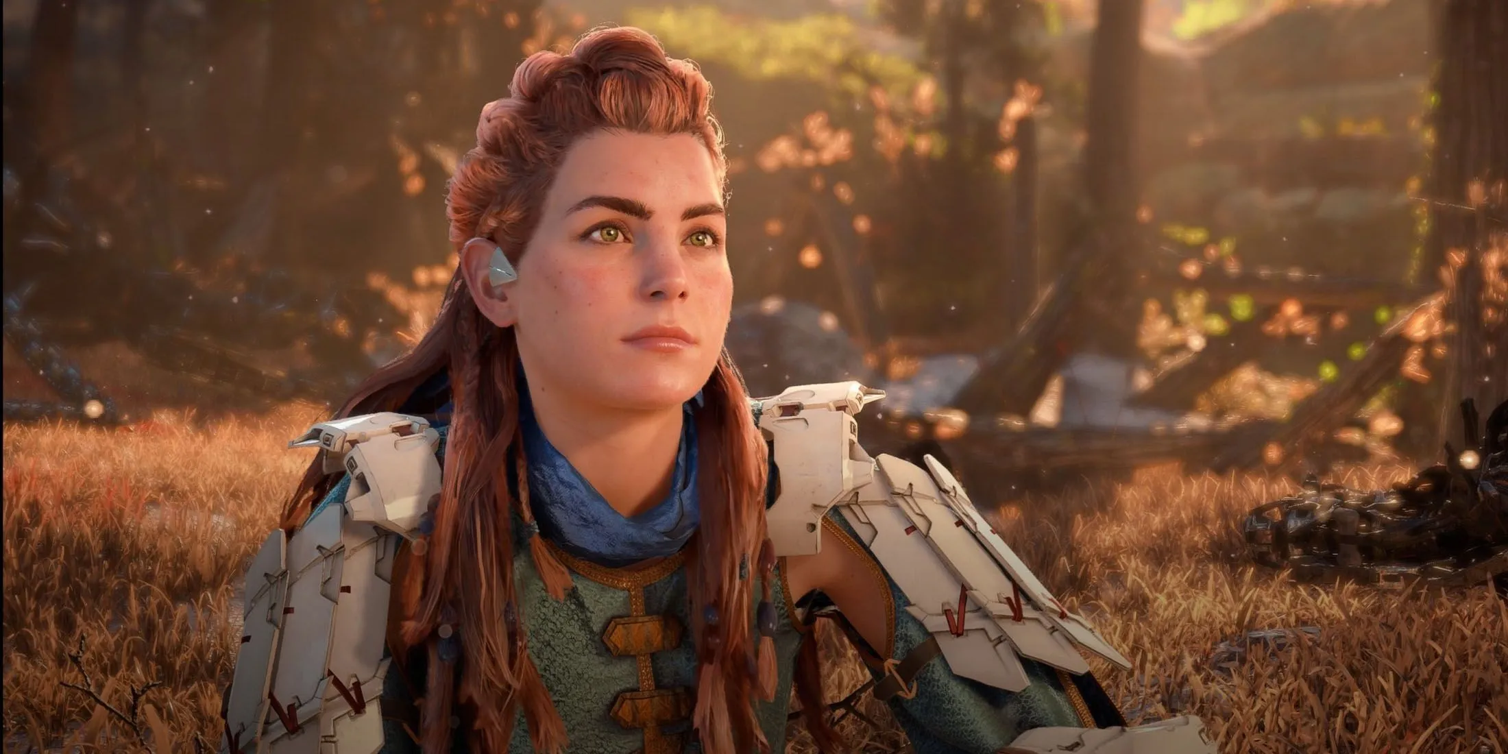 Aloy luyện tập trong thế giới mở tuyệt đẹp của Horizon Zero Dawn Remastered