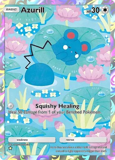 Azurill Baby Pokemon trong Pokemon TCG Pocket với bộ thẻ Secluded Springs