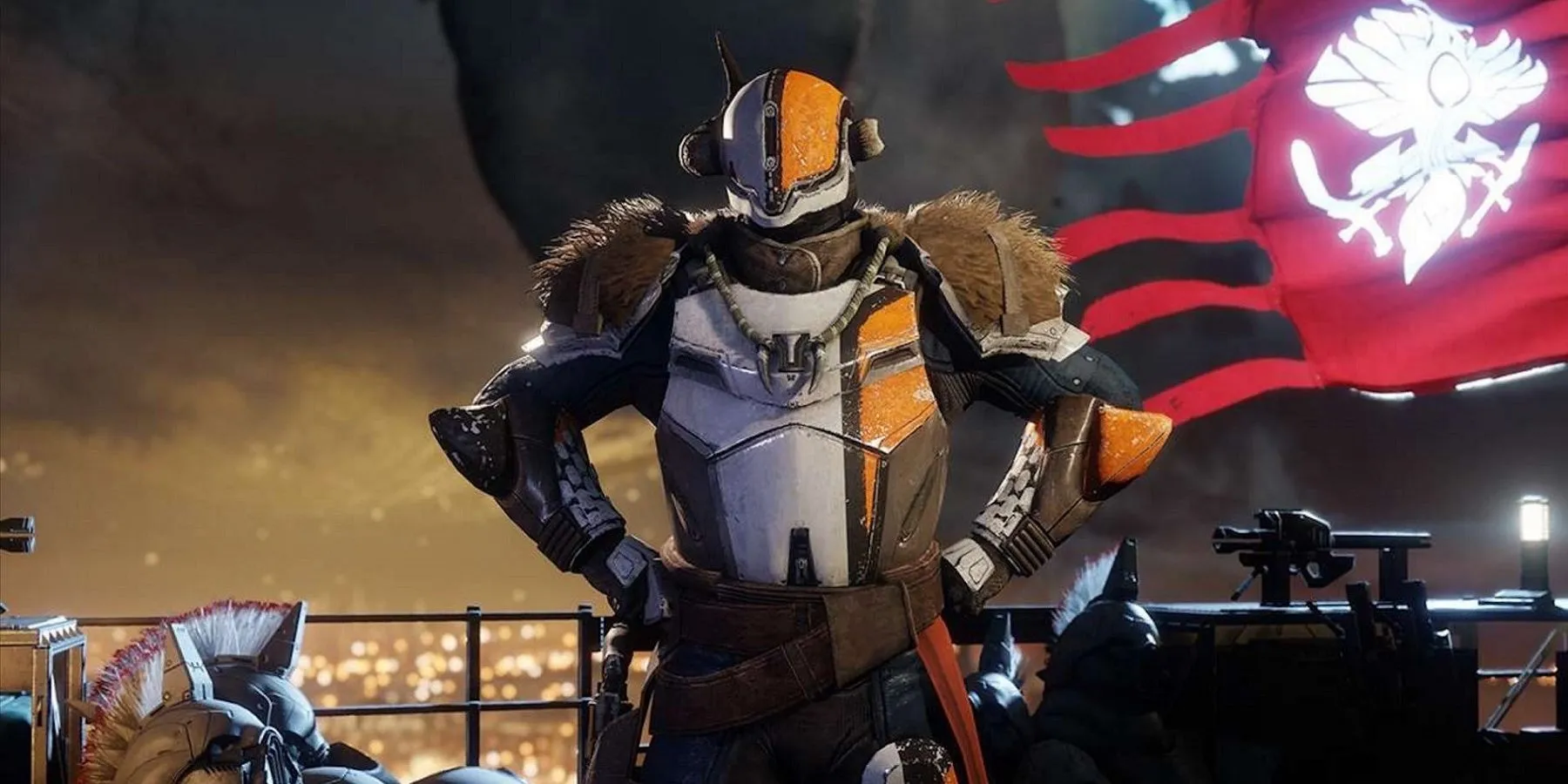 Chủ trì Lord Shaxx hùng dũng trong đấu trường PvP Crucible của Destiny 2