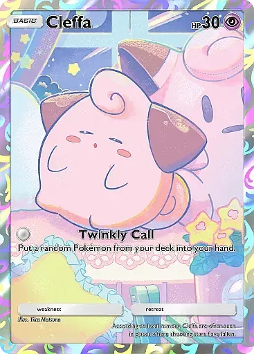 Cleffa Baby Pokemon trong gói promo của Pokemon TCG Pocket